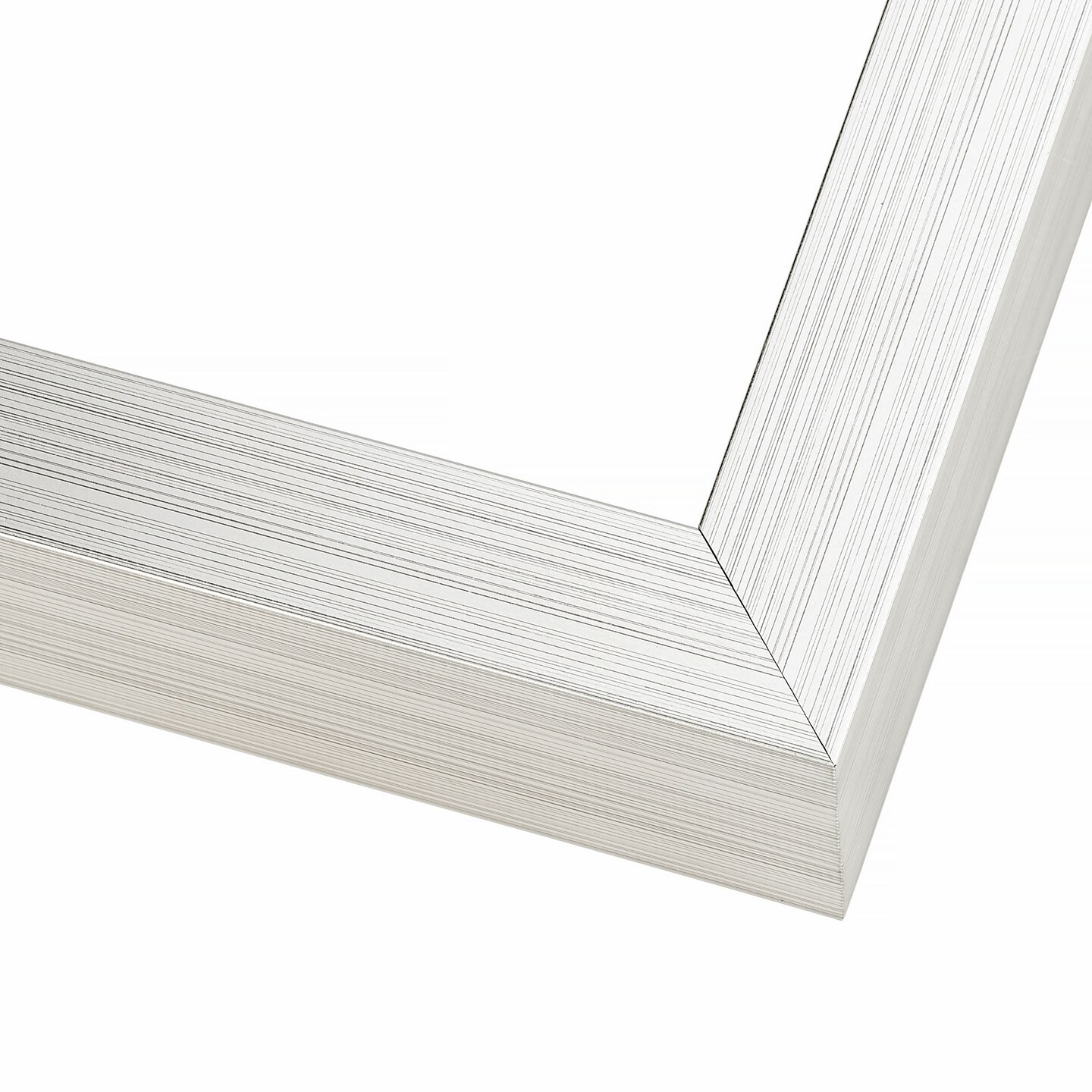 Shadow Box 1.5" Depth Silver Picture Frame - UV Acrylic, Backing, Hanging Hardware