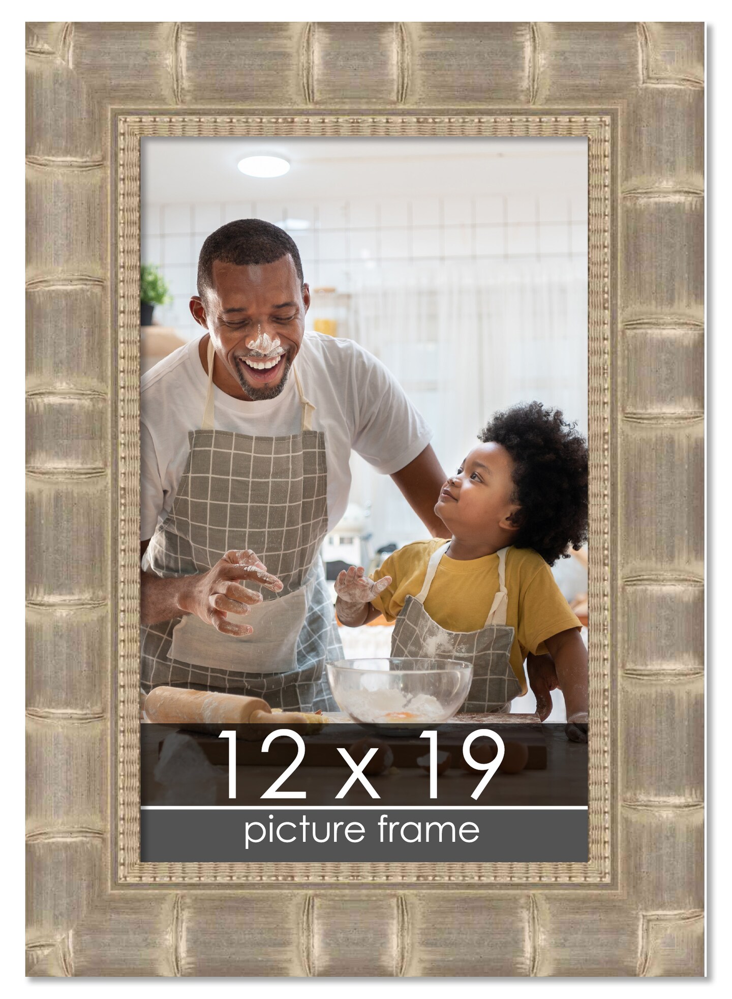 12x19 Wide Bamboo Picture Frame with UV-Resistant Acrylic & Acid