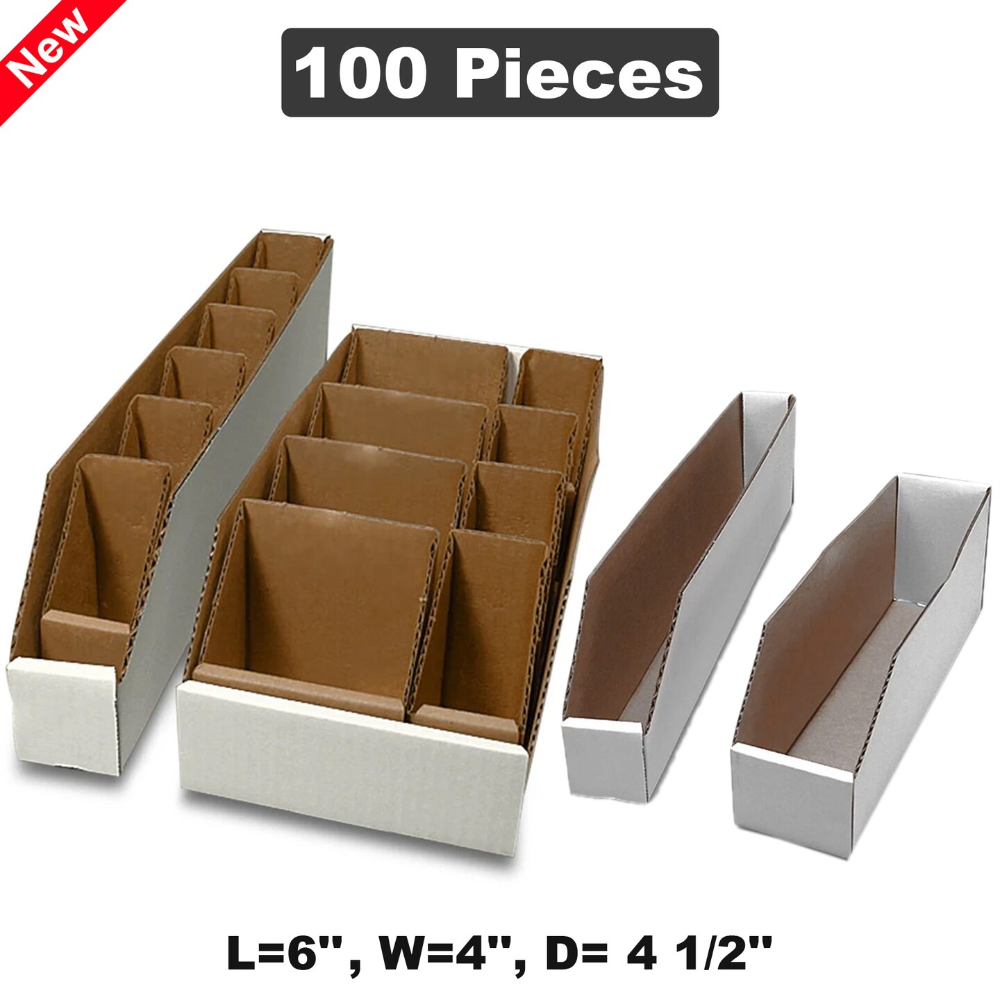 Durable Shipping &#x26; Packing Boxes - 6&#x27;&#x27; x 4&#x27;&#x27; x 4.5&#x27;&#x27; - Compact &#x26; Sturdy
