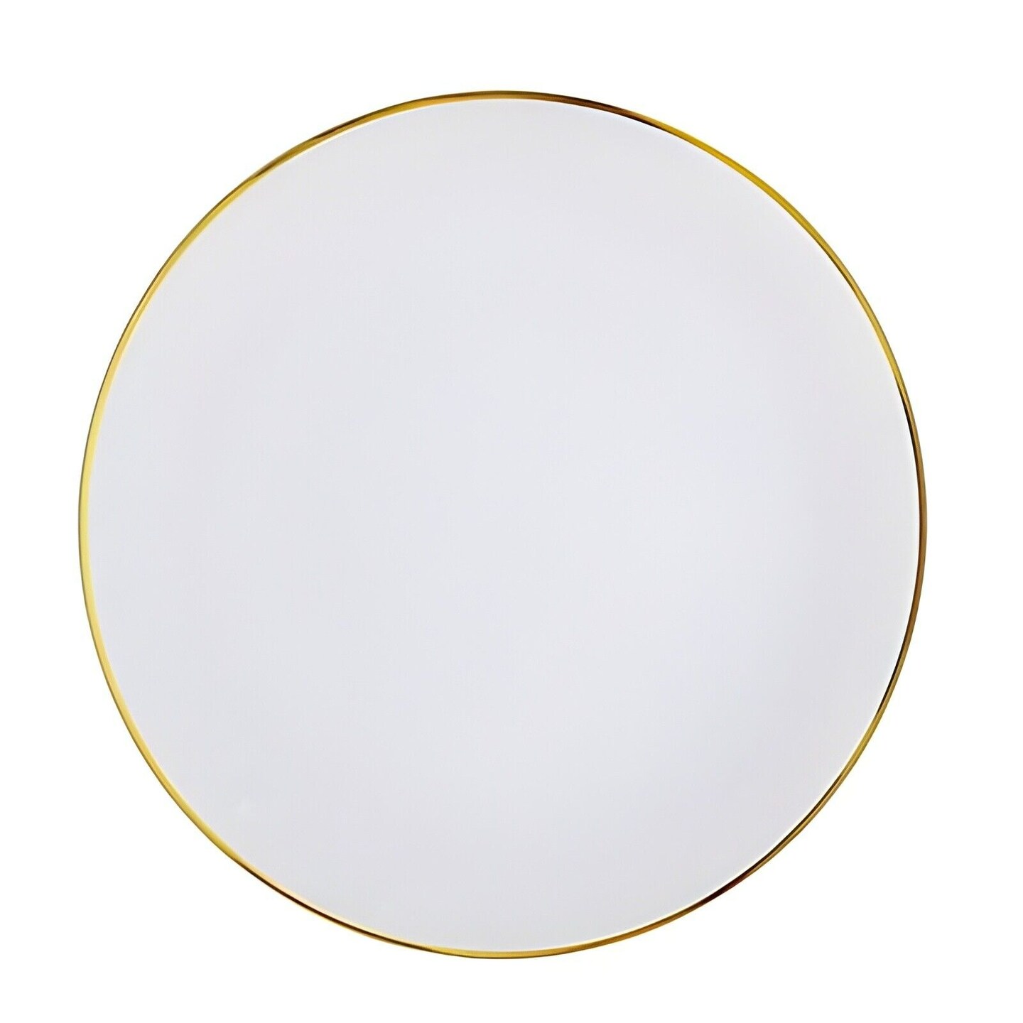 CLEAR 6 Round 13" Hammered Plastic Charger Plates Gold Rim Party Decorations