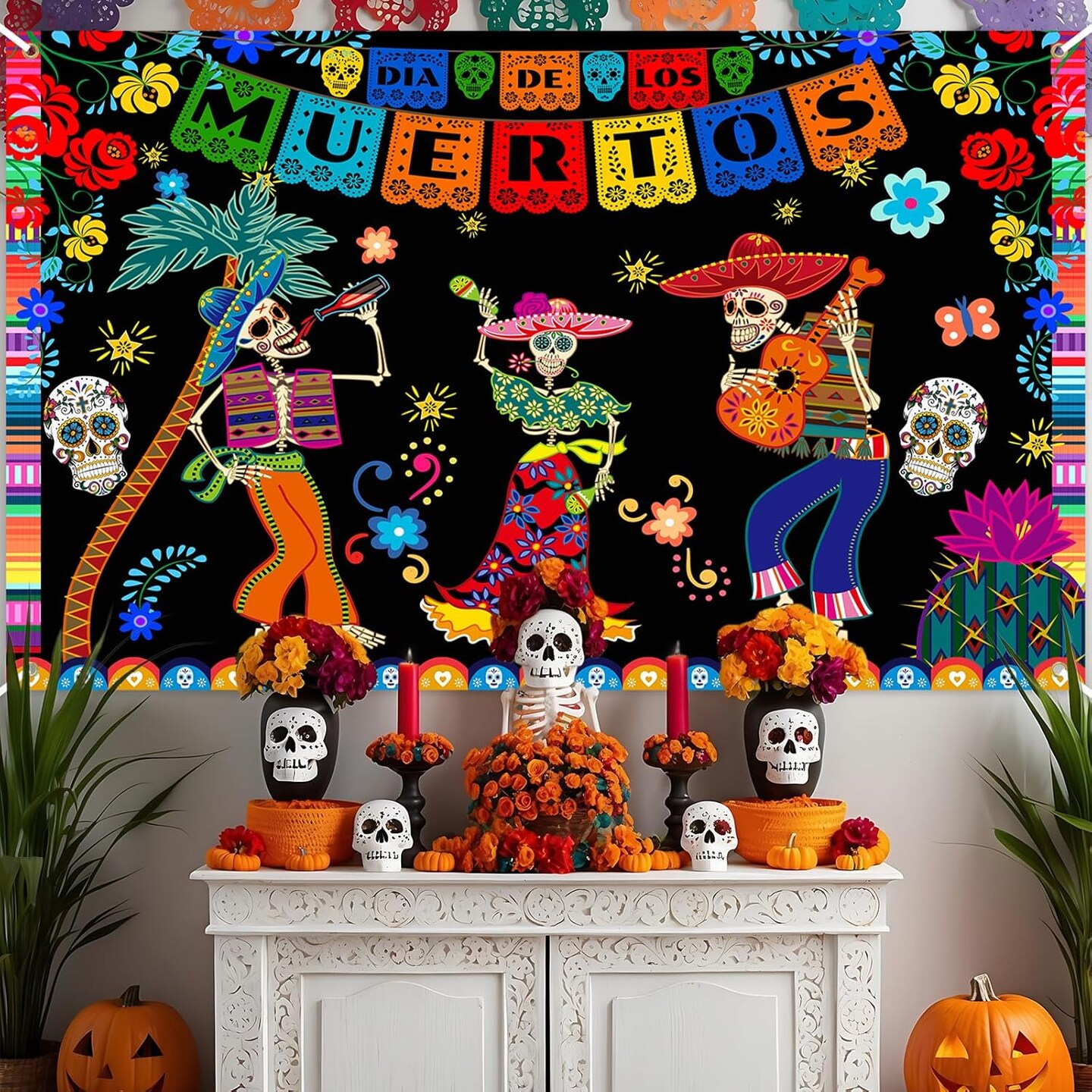 Mexican Dia DE Los Muertos Party Banner