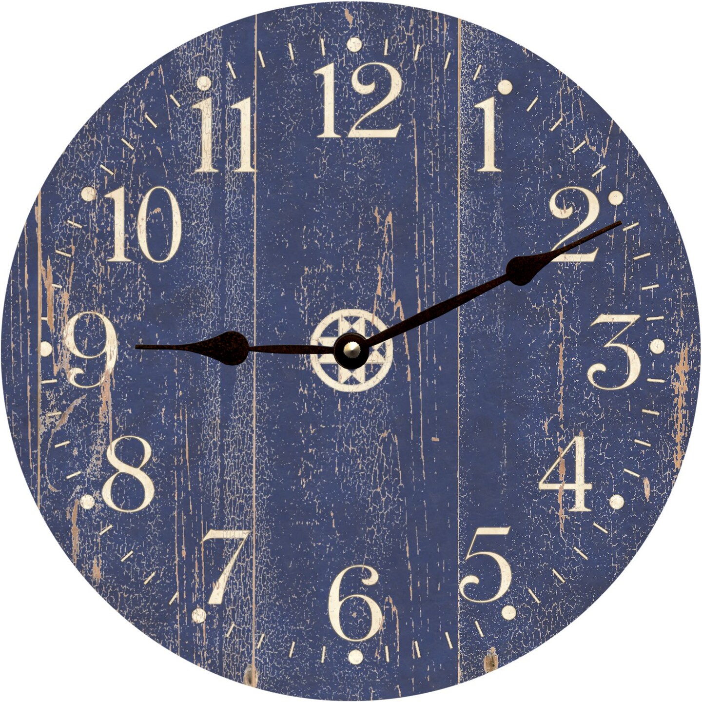 Rustic Barn Side Blue Clock- Choose Your Color | MakerPlace by