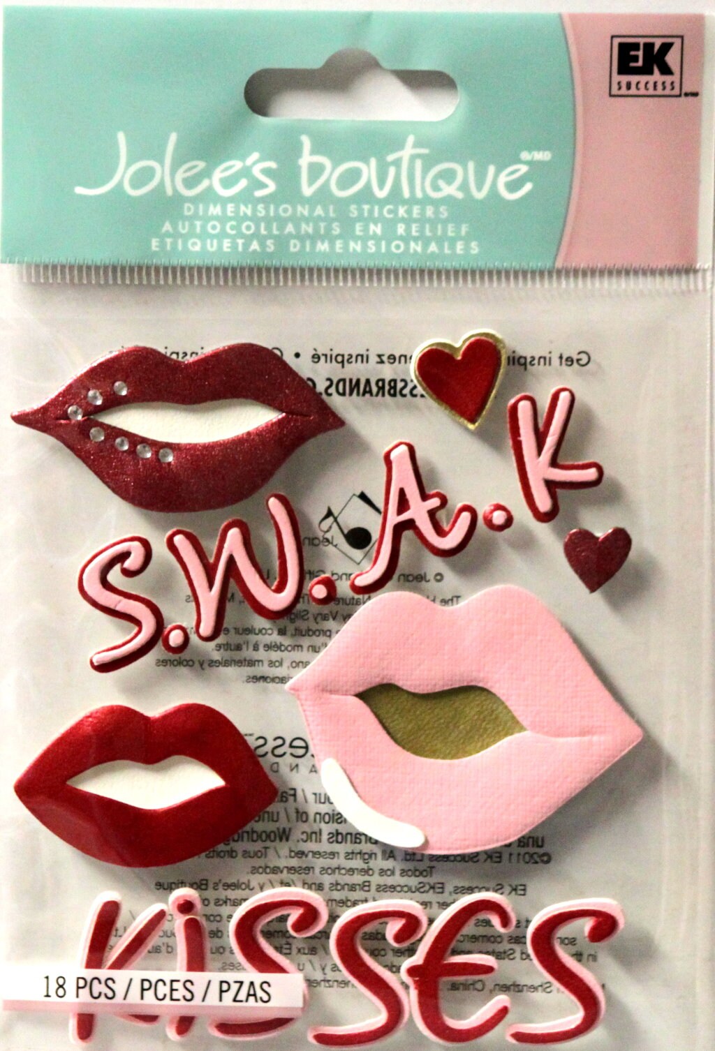 Jolee&#x27;s Boutique Sweet Kisses Dimensional Stickers