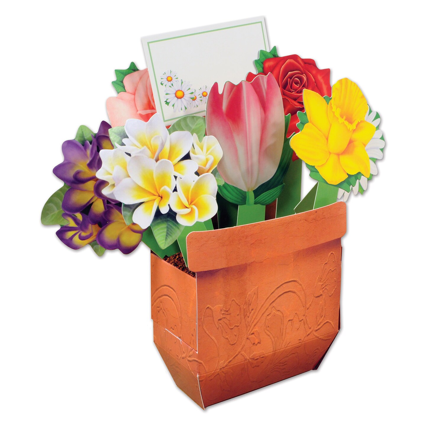 Beistle 11in. 3-D Cheery Bouquet Centerpiece - 12 Pack