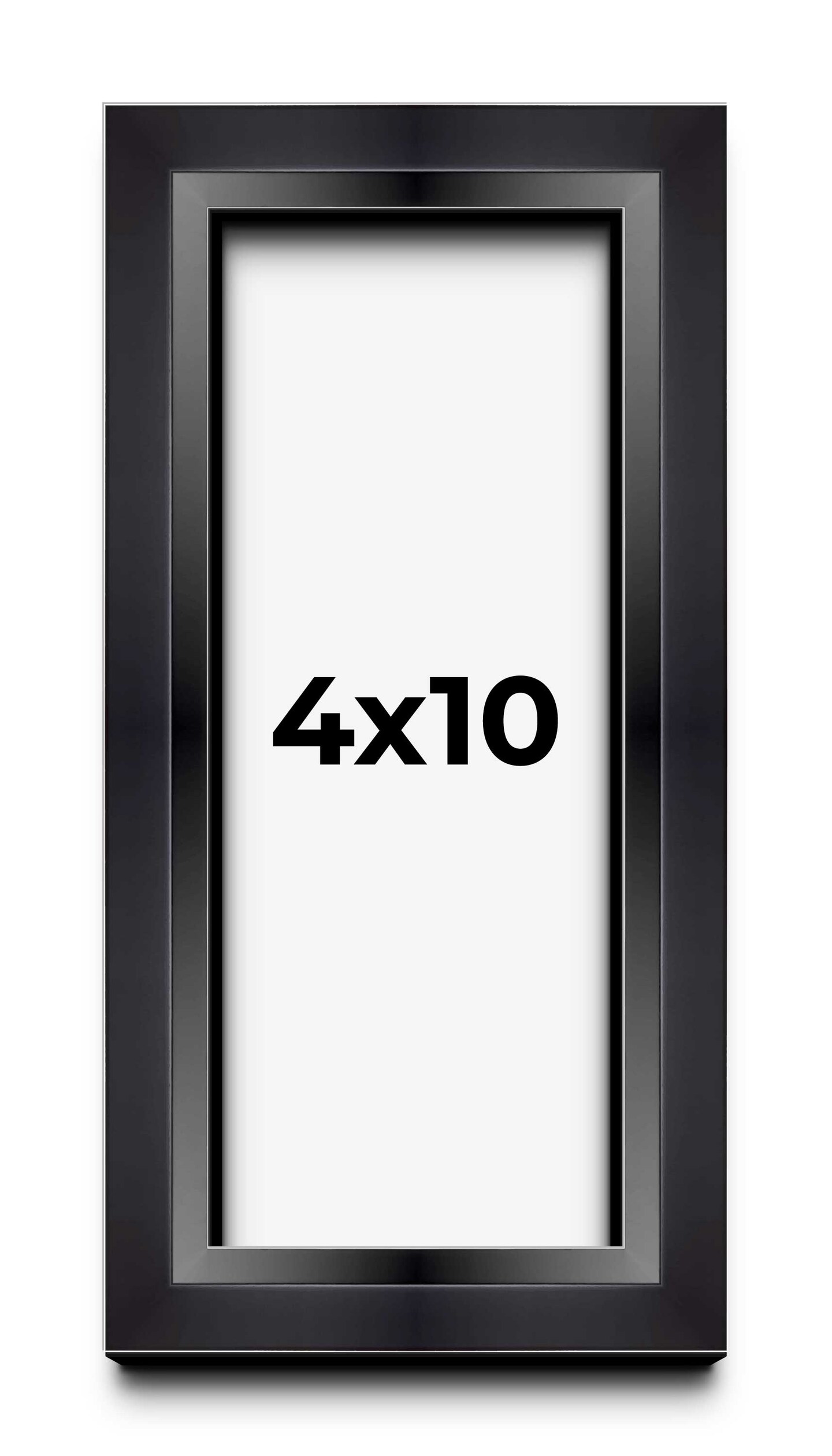 Panoramic Modern Shadow Box 1.5" Depth Black Frame - UV Acrylic, Backing, Hanging Hardware