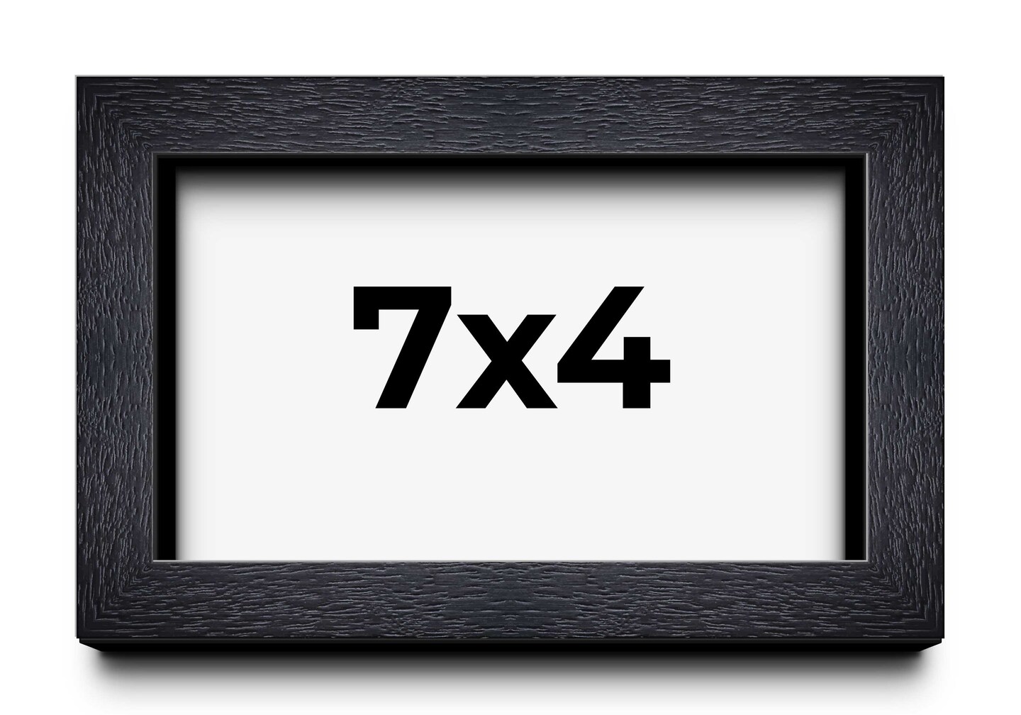 Photo Size Shadow Box 1" Depth Black Picture Frame - UV Acrylic, Backing, Hanging Hardware