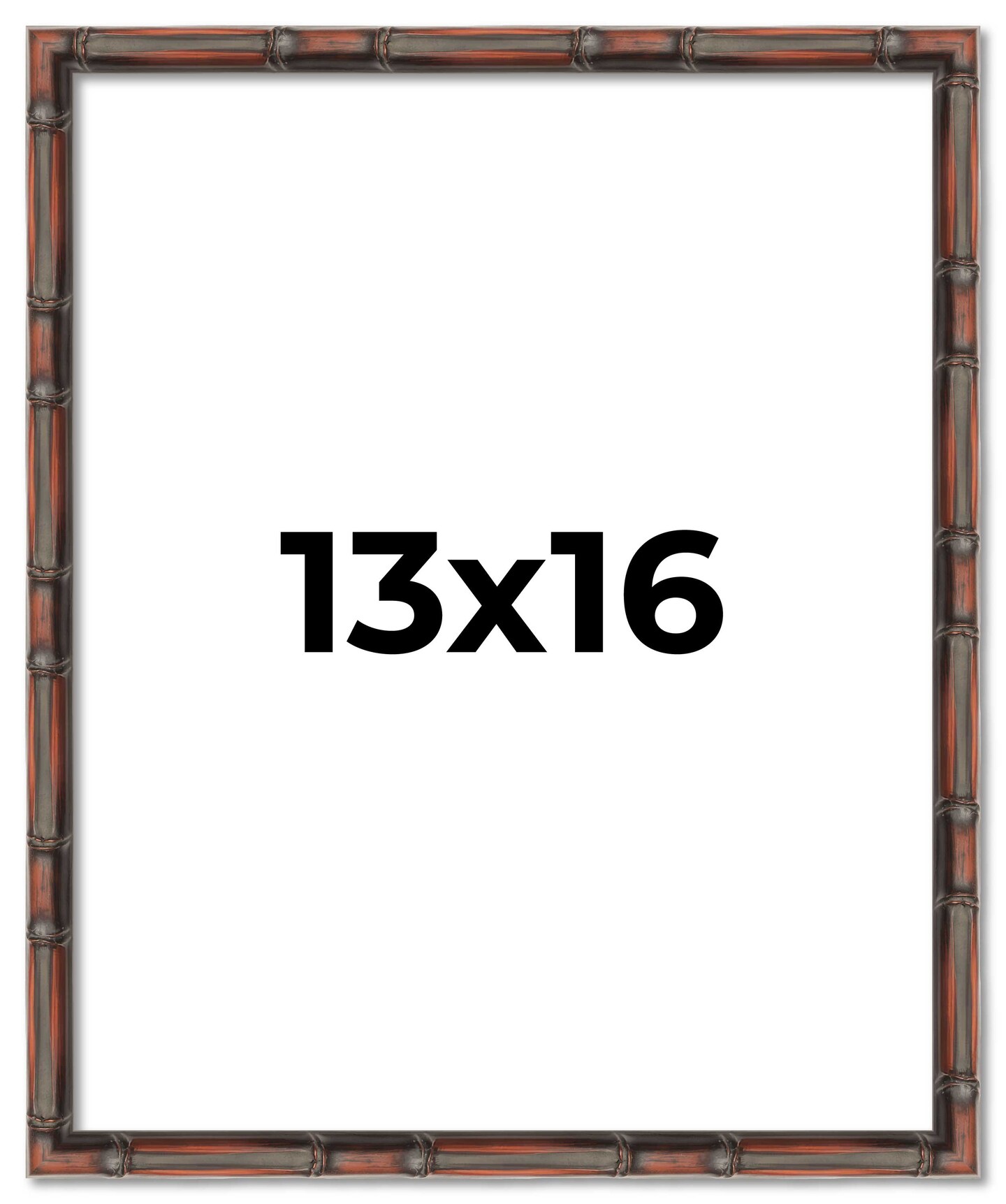 13x16 Bamboo Picture Frame with UV-Resistant Acrylic & Acid Free Backing, Available in 4 Finishes - Brown, Black, Gold, and Natural