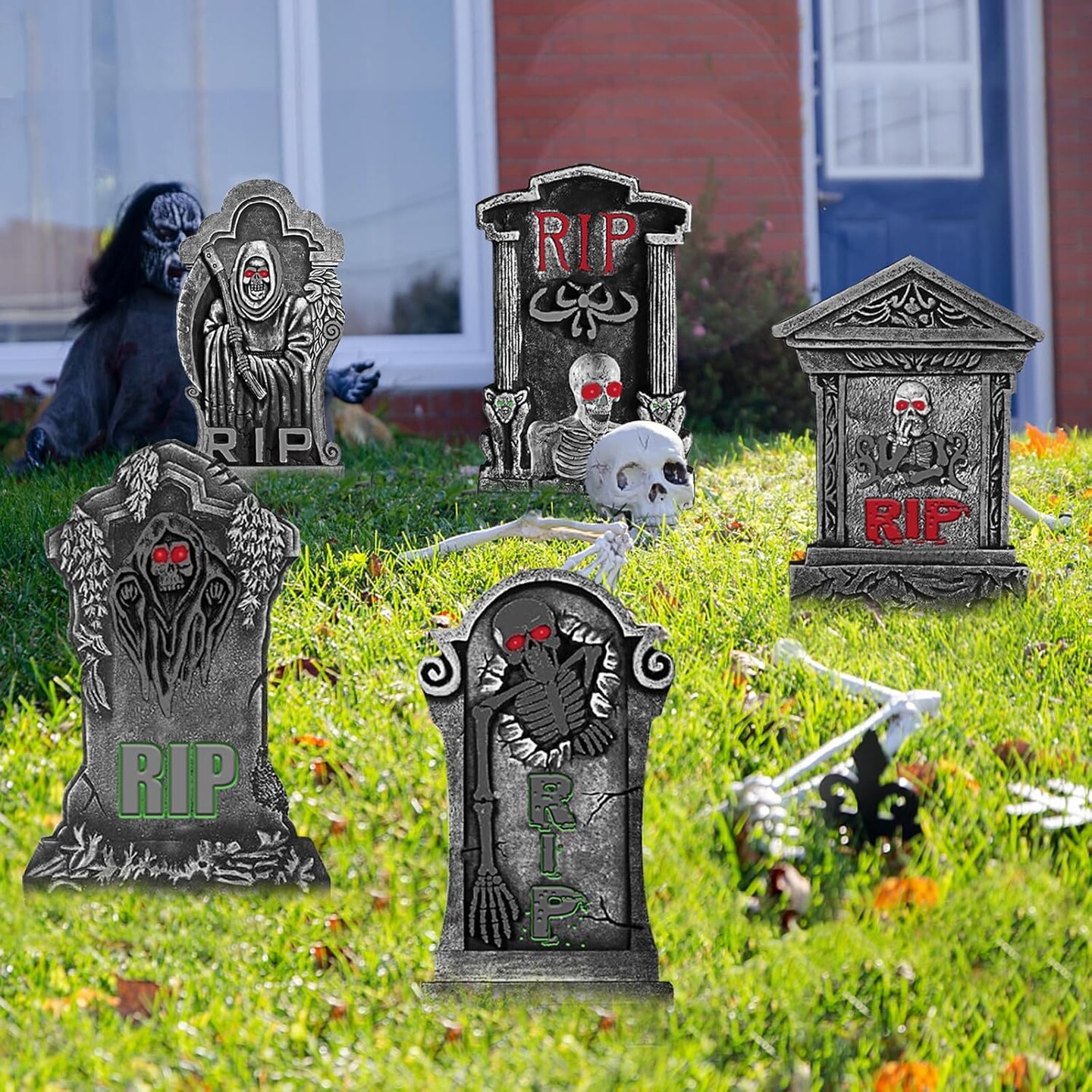 DIY Halloween Tombstone Set
