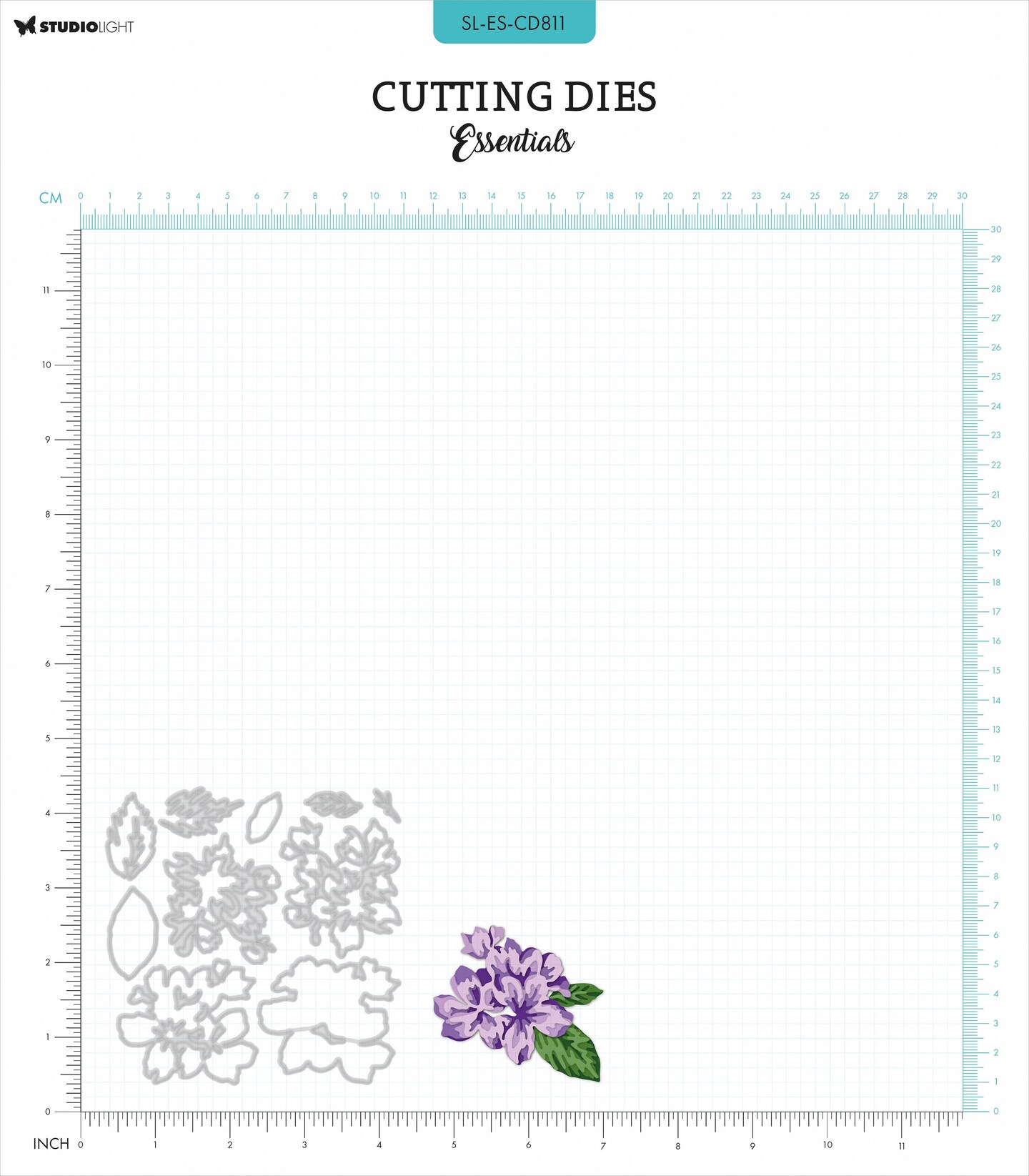 Studio Light Essentials Layered Cutting Die-Nr. 811, Flower Cluster