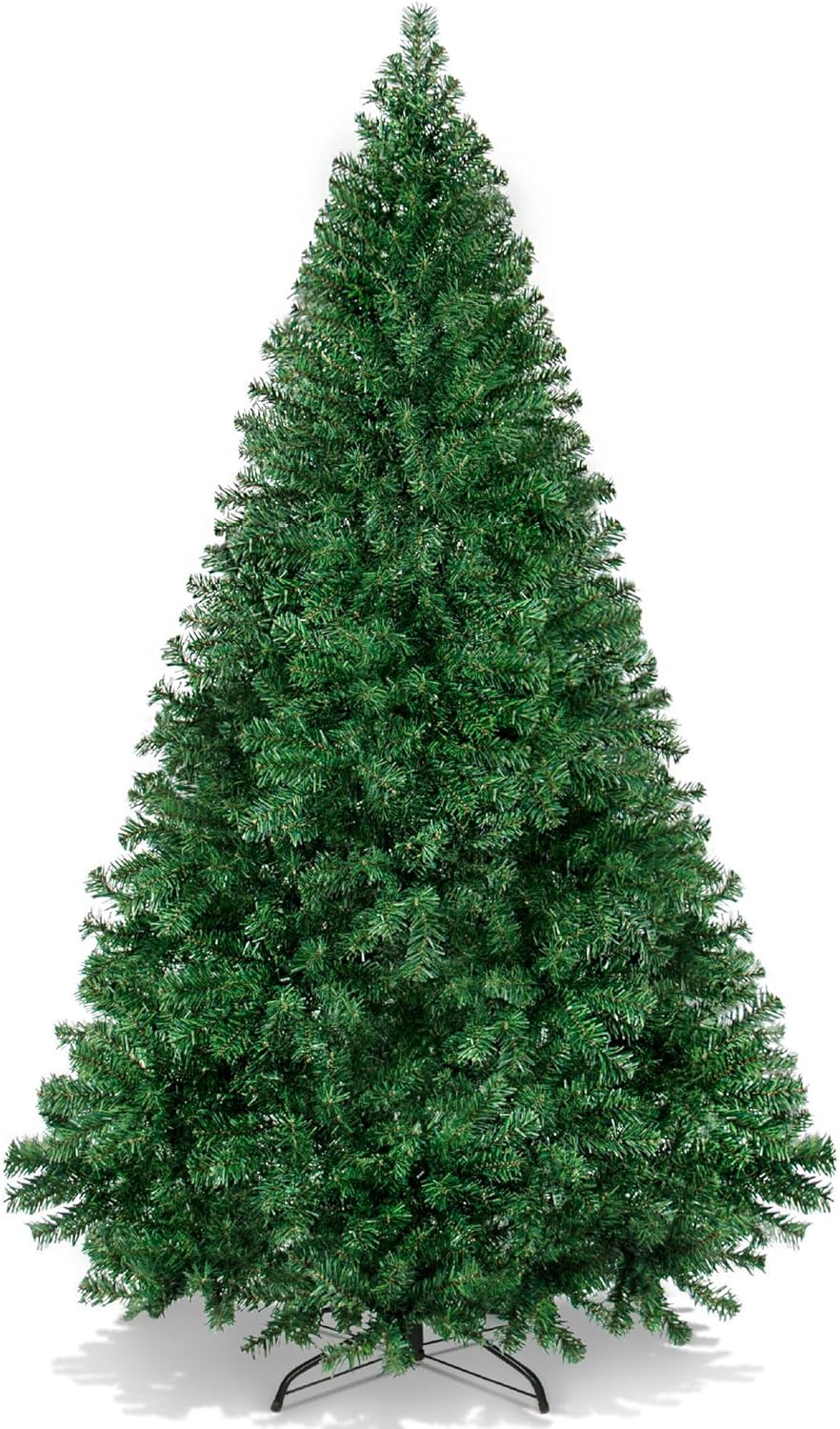 Unlit Artificial Christmas Tree Realistic Hinged Pine with Foldable Base for Holiday D&#xE9;cor