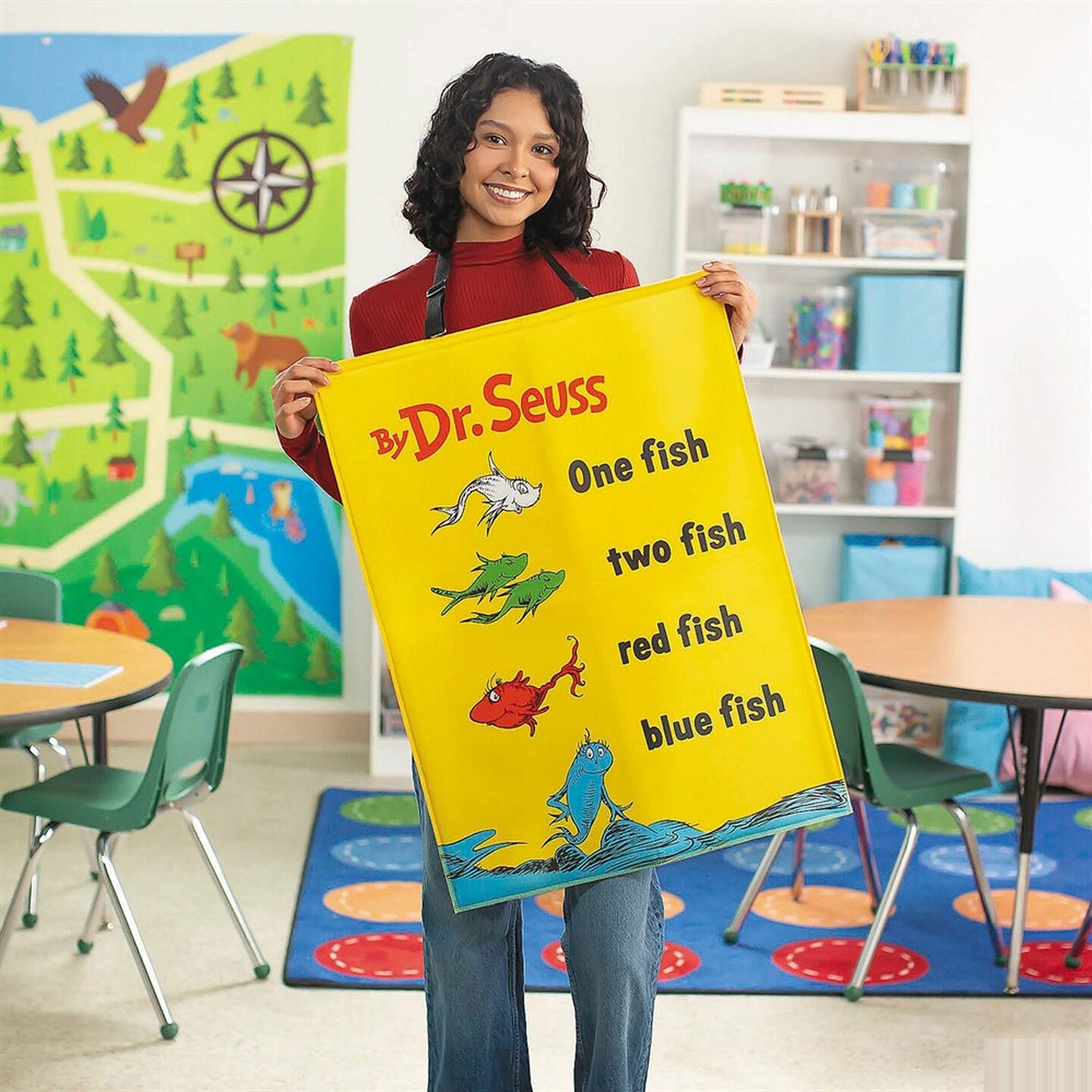 Adults Dr Seuss One Fish Two Fish Book Cover Quick Change Costume