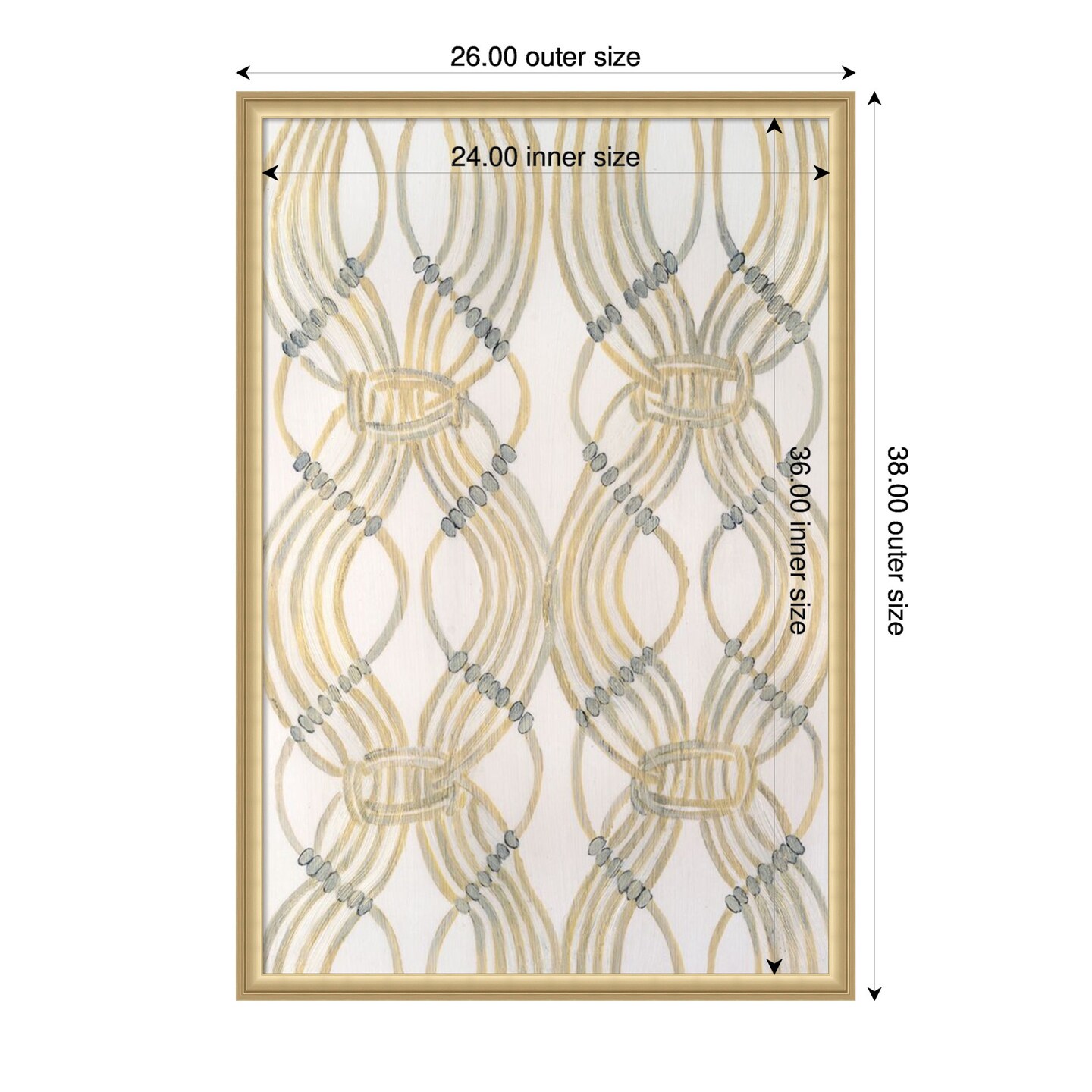 Amanti Art Framed Fabric Pinboard 26 x 38 Beaded Veil II Printed Bulletin Board for Use as a Vision Board or Wall Organization