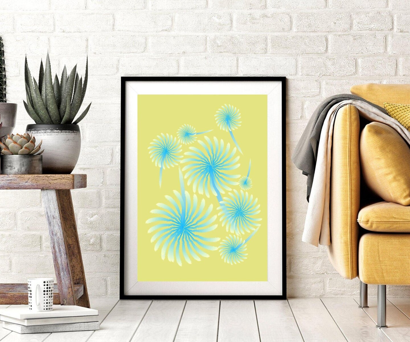 Abstract Artwork Dandelion M Classic Framed Canvas Prints Framed art