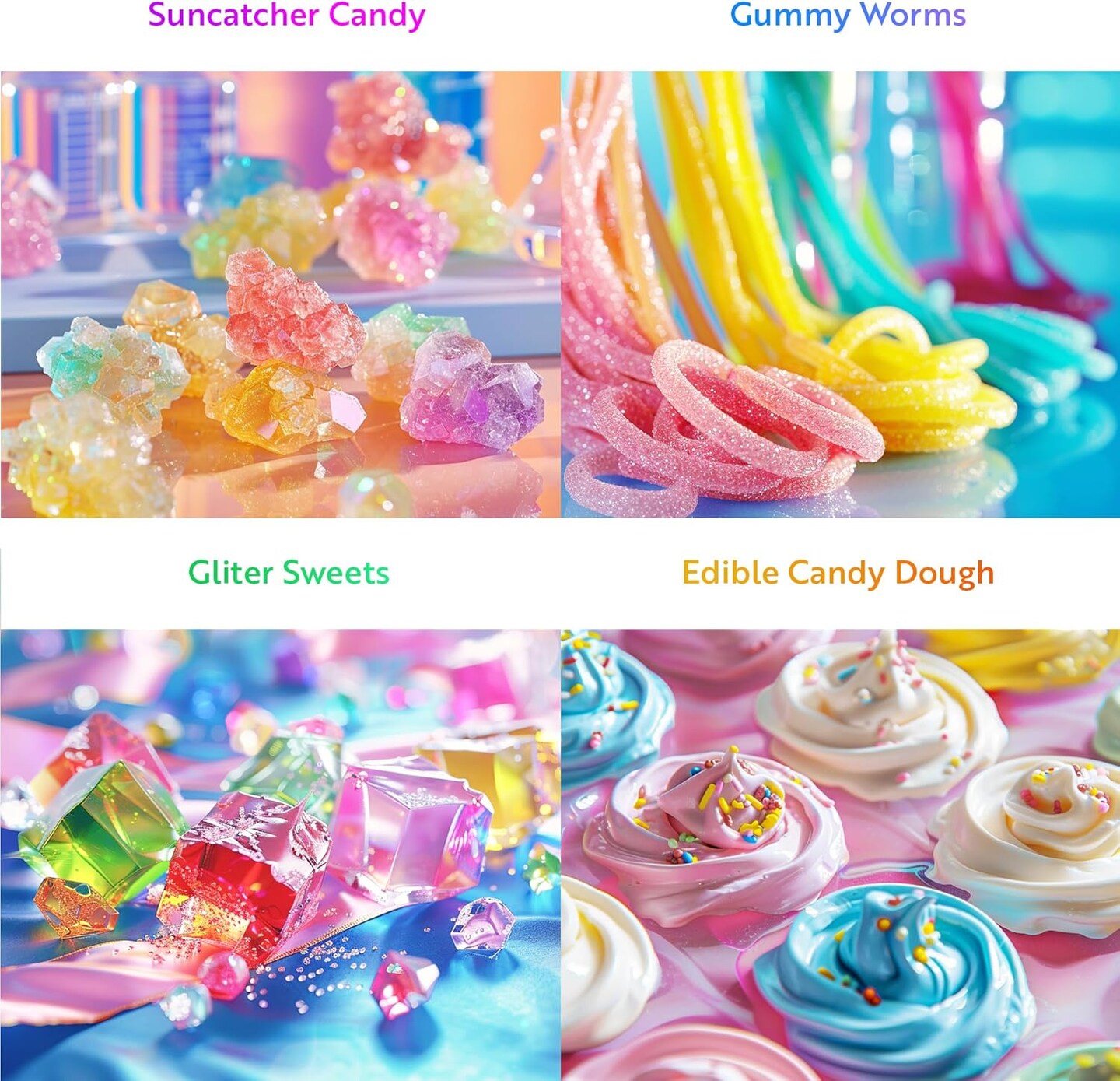 Edible Candy Making Science Kit for Kids Ages 8-12 Years Old - Food Science Chemistry Kid Science Kit with 40 Experiments to Make Your Own Chocolates, Educational Science Kits for Boy &#x26; Girls