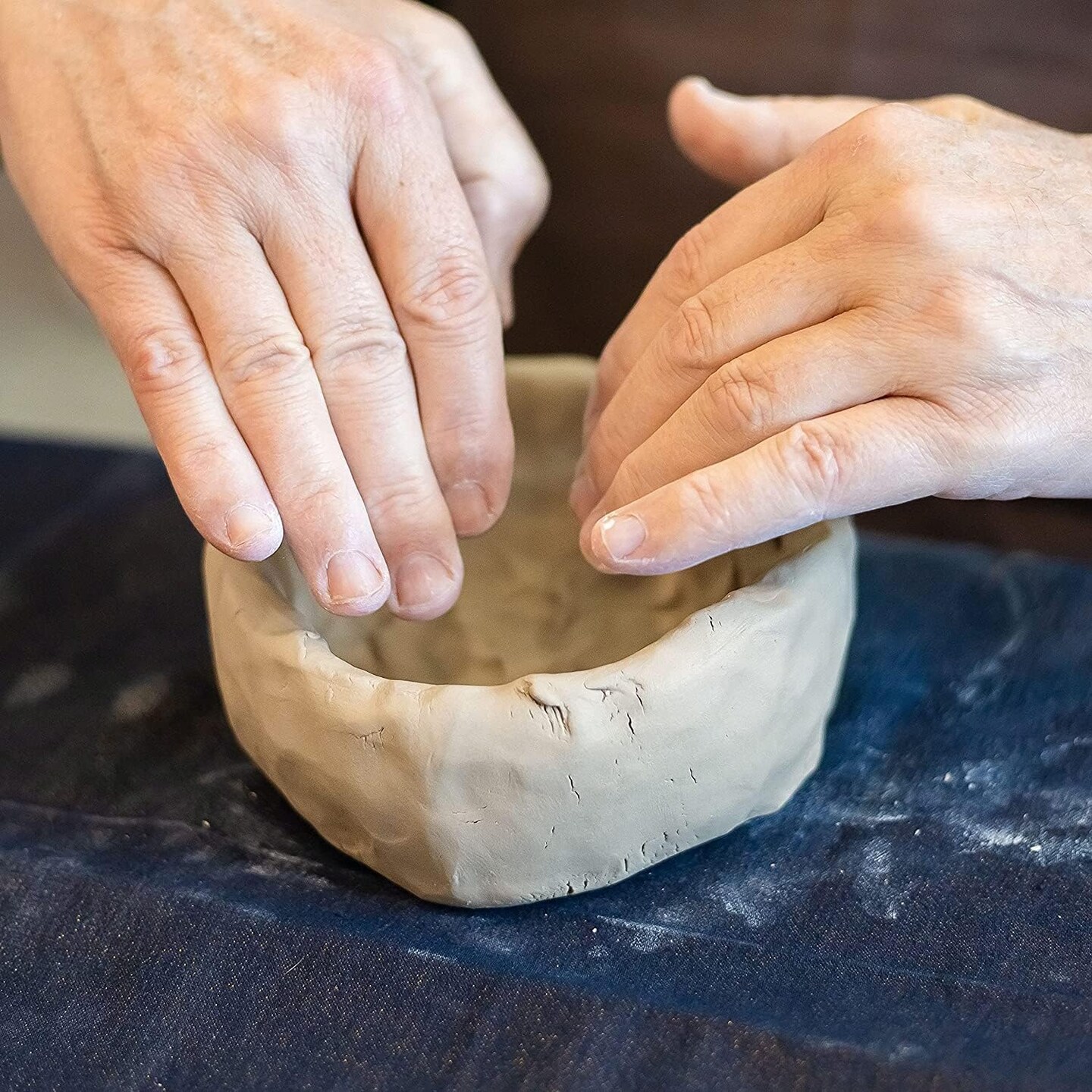 Natural Air-Dry Clay 5lbs, for Sculpting, Wheel Throwing, Hand Building, All-Purpose Modeling Clay 5lbs for Sculpting (Gray 5LBs)