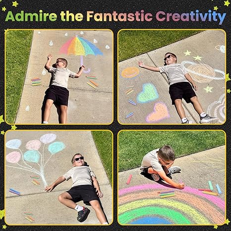 432 Count Mini Chalk Set for Kids (36 Boxes), Nontoxic Sidewalk Chalk Party Favors for Boys and Girls, Sidewalk Chalks Bulk for Toddlers, Art Classroom Prizes Supplies, Goodie Bag Fillers