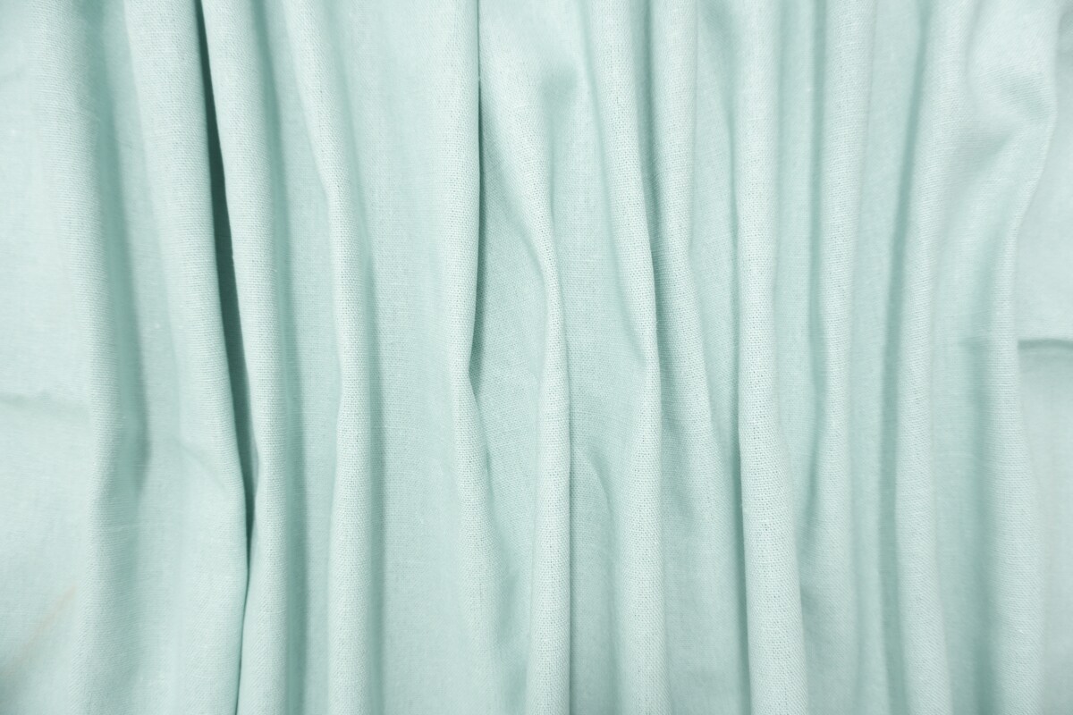 Blue Washed Rayon Linen Solid Reorderable Woven Fabric By the Yard