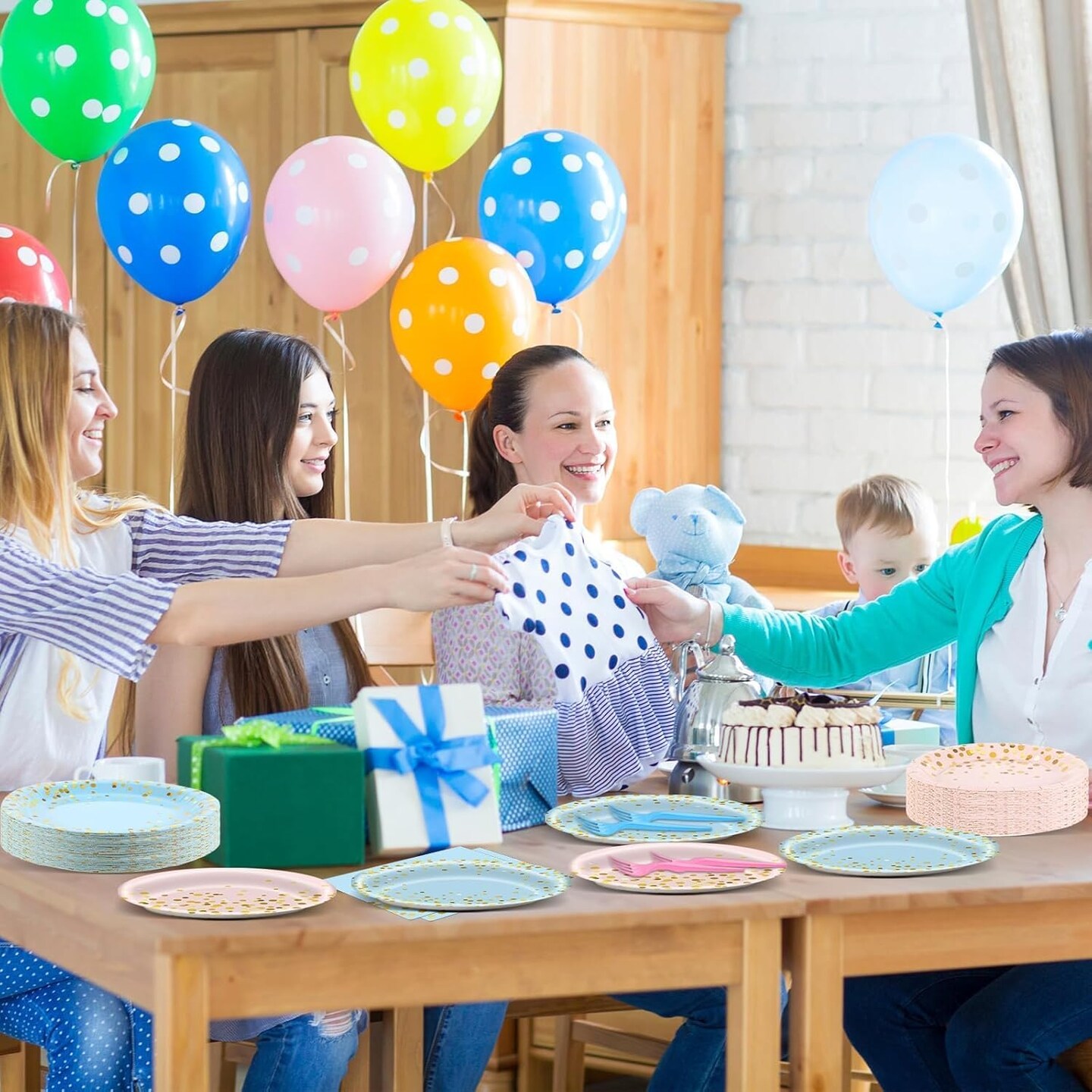 50 Guests Gender Reveal Party Supplies