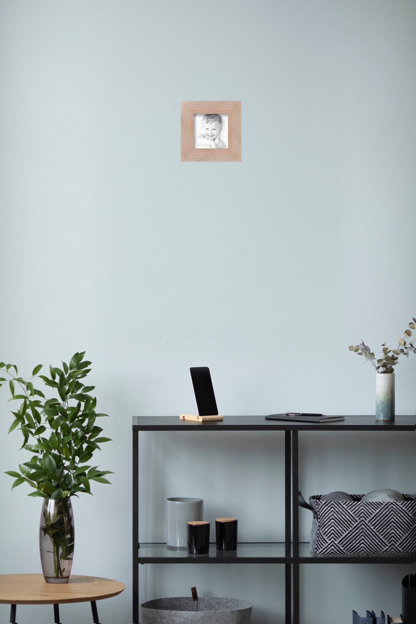 ArtToFrames 5x5 Inch Picture Frame, This 1.75 Inch Custom Wood Poster Frame is Available in Multiple Colors, Great for Your Art or Photos - Comes with Regular Glass and Corrugated Backing (A27AH)