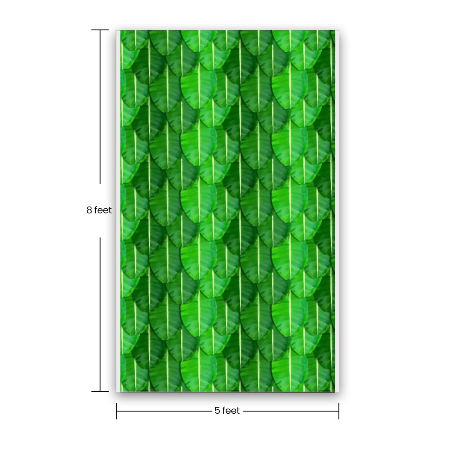 Banana Leaf Backdrop Indian Traditional Cloth 5x8 Feet Backdrop Pooja Backdrop Indian Wall Art Photo Decor Banner Diwali Decor Wedding Backdrop Decorative Pooja Cloth