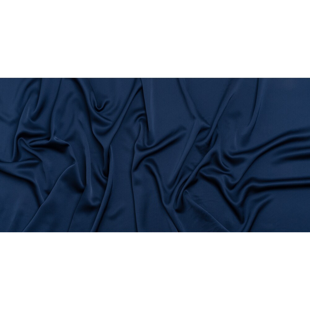 1 Yard Navy Blue Polyester Crepe Back Satin Polyester 56 Inch Wide