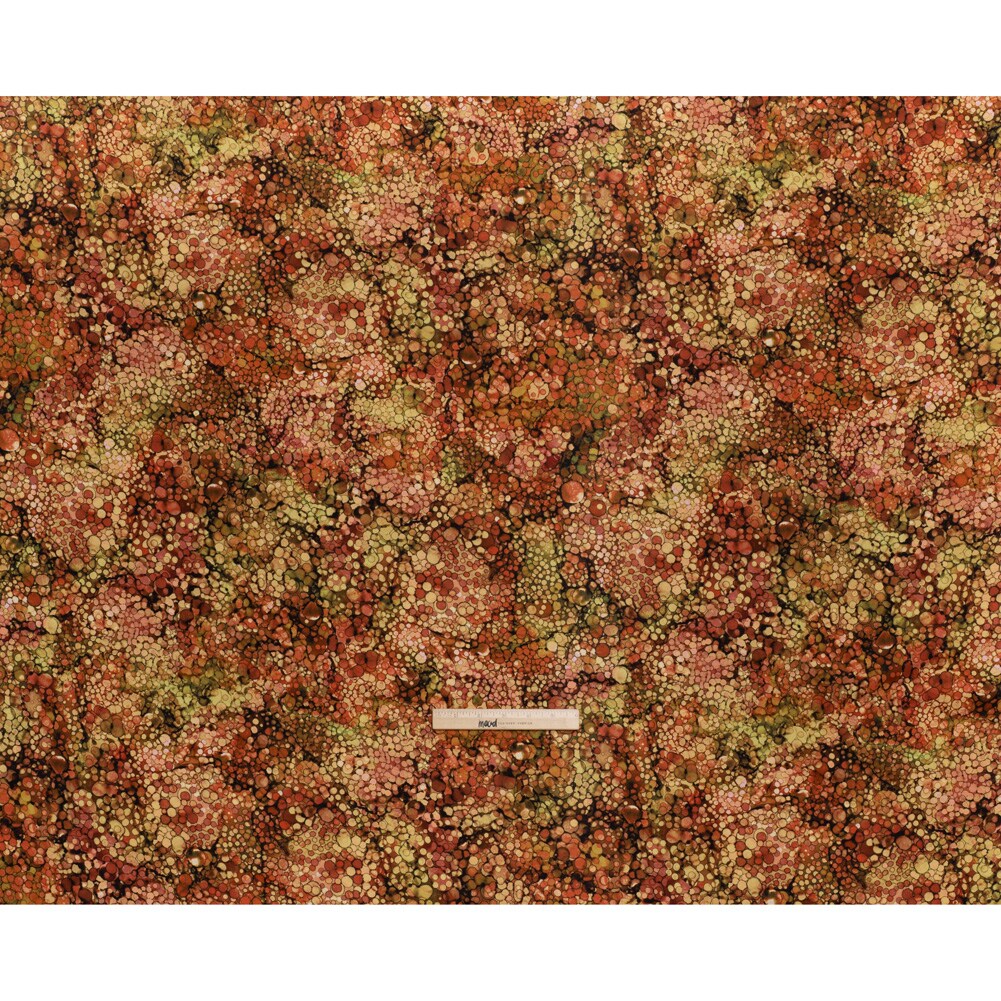 1 Yard Northcott Rust Bubbles Quilting Cotton Autumn Inspired 43 Inches Width