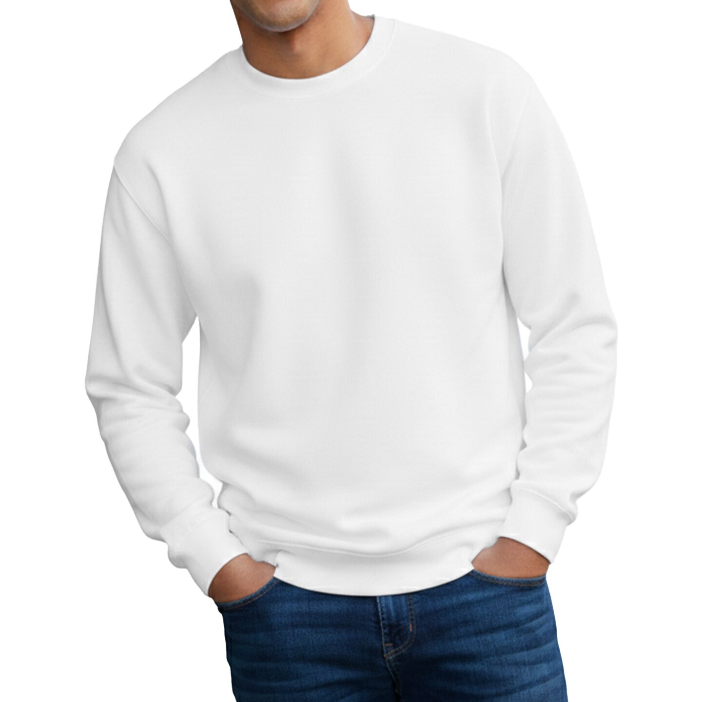 Gildan Softstyle Crewneck Sweatshirt, 80/20 Cotton Blend, Print-Ready Fleece
