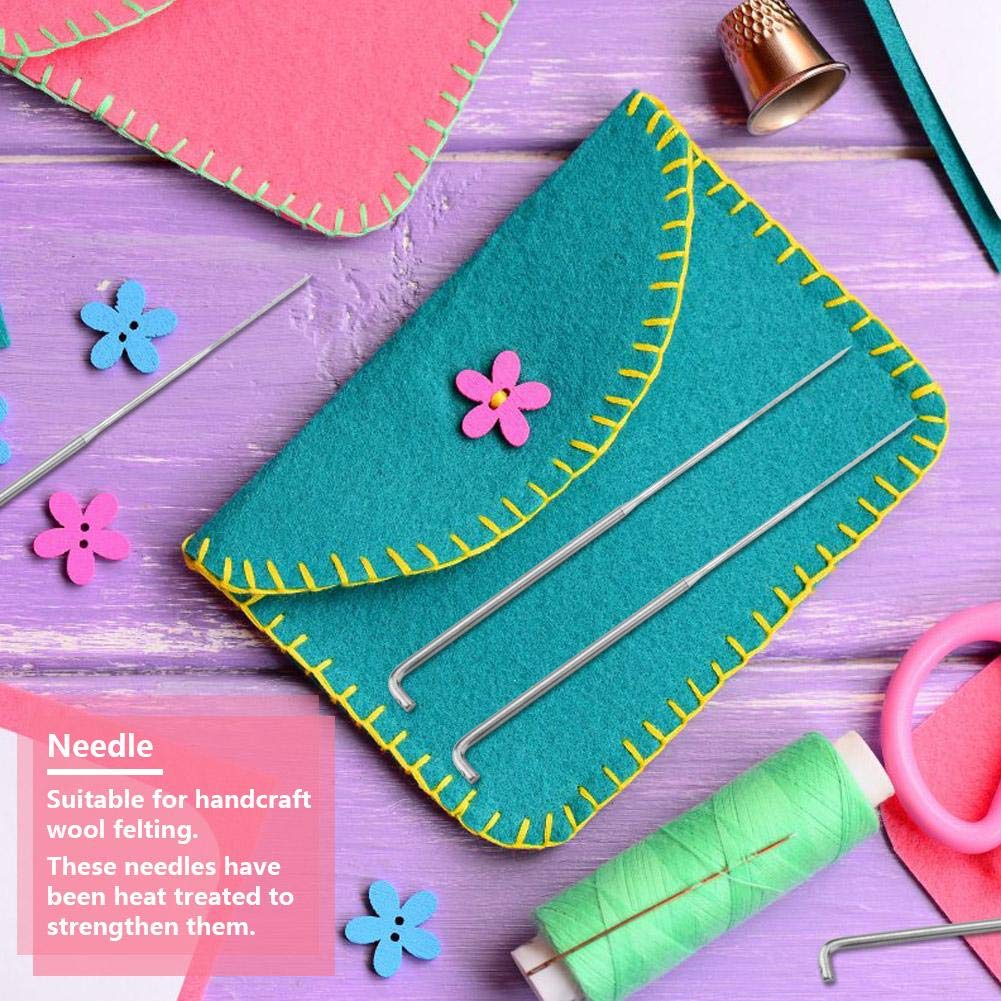 100Pcs Felting Needles Kits DIY Wool PIN Felting Tools Set Handmade Handcraft Tool Accessories(S)