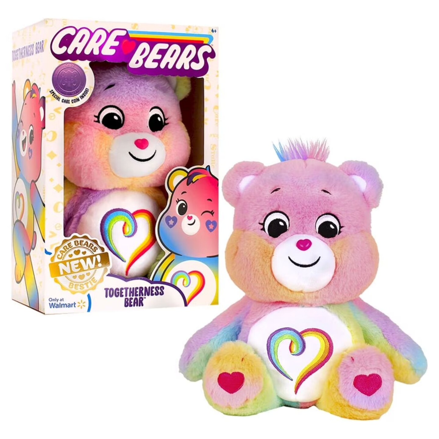 Care Bears Togetherness Bear Medium Plush - 14 Inch Classic Stuffed Animal