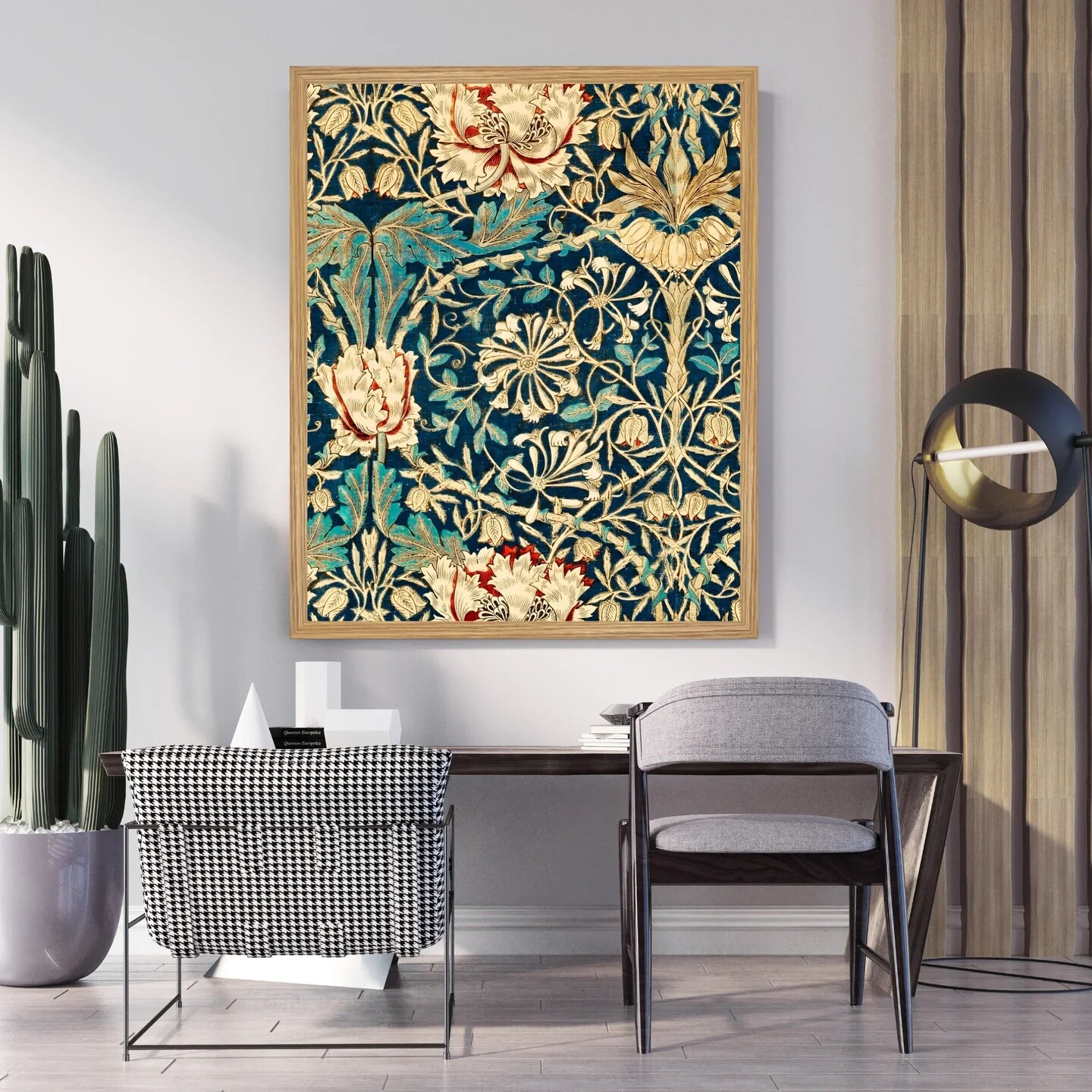 Large Framed Corporate Office Decor Wall Art Canvas 40x60 Inch - William Morris (Copy)