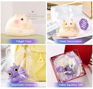 Large Dragon &#x26; Hamster DIY Squishy Making Kit - All-in-One Craft Set with Reusable Silicone Molds, Vibrant Pigments, Flocking Powder - Fun Stress Relief Gift for Teens &#x26; Adults