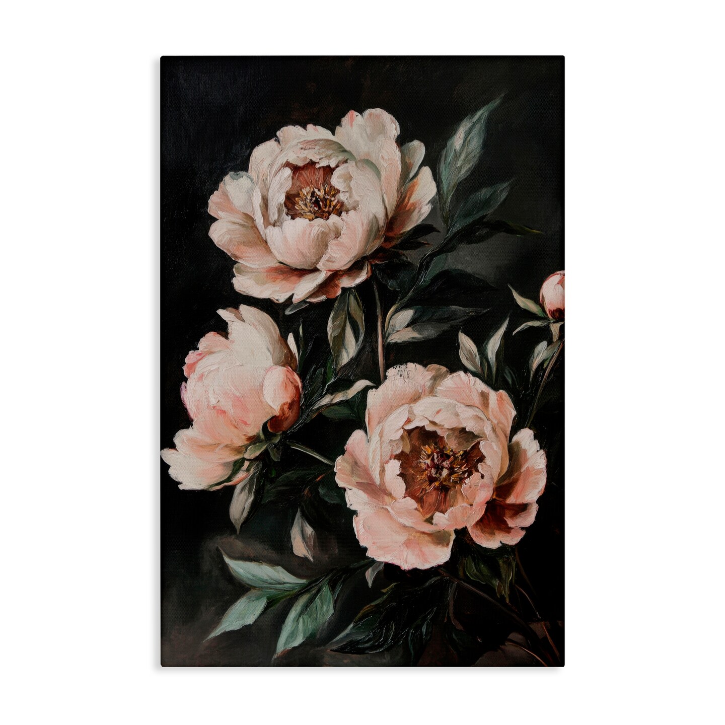 Stupell Industries Dusty Pink Roses Floral Painting Canvas, design by Petal Prints Design