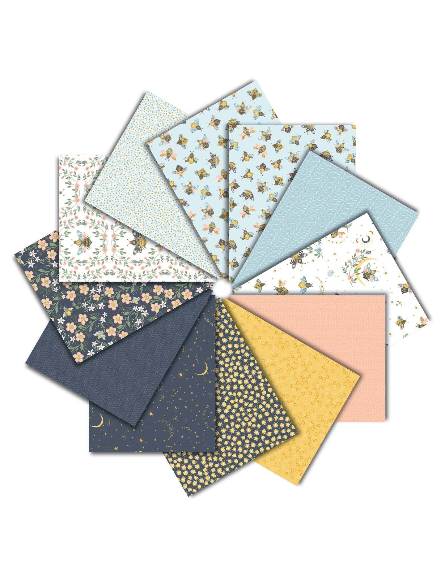 Sting Like A Bee Fat Quarter Bundle by Dear Stella (CPSTELLA-FQ STING LIKE BEE)