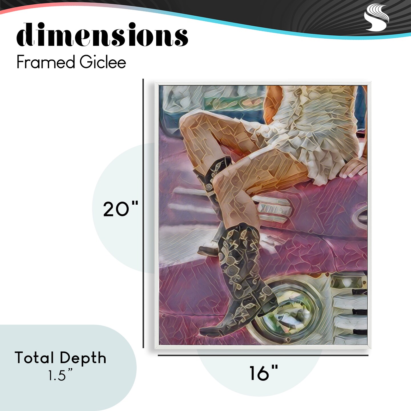 Stupell Industries Romantic Westerns Cowgirl Framed Giclee, design by Jesse Keith