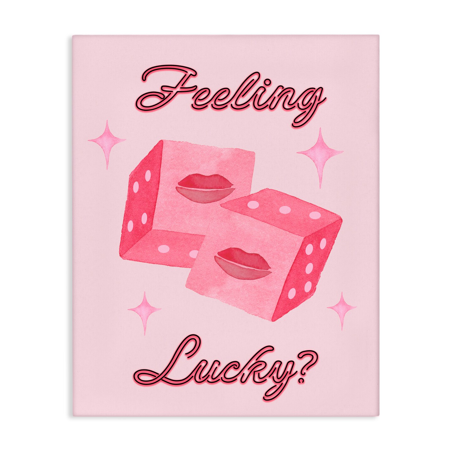 Stupell Industries Feeling Lucky? Dice Canvas, design by Nina Jacobs