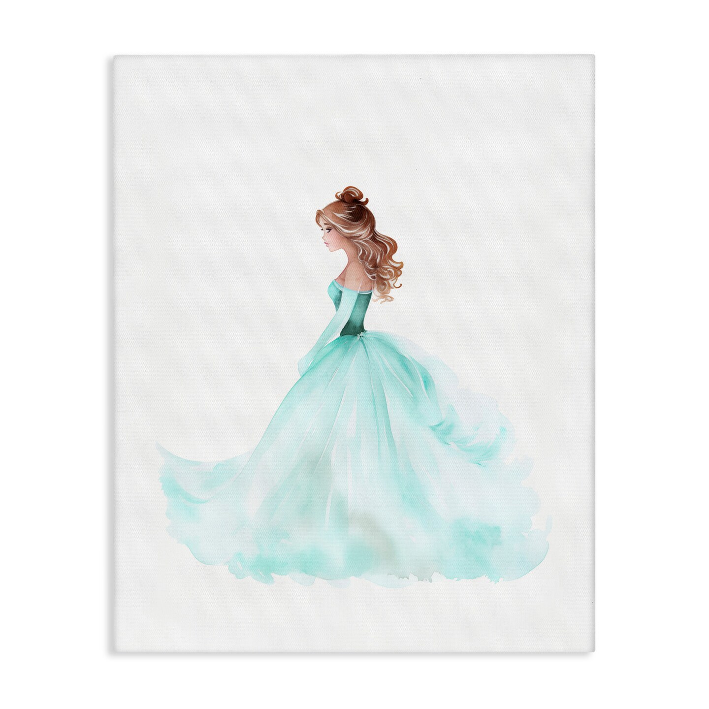 Stupell Industries Blue Princess Ballgown Canvas, design by Christine Simpson Art