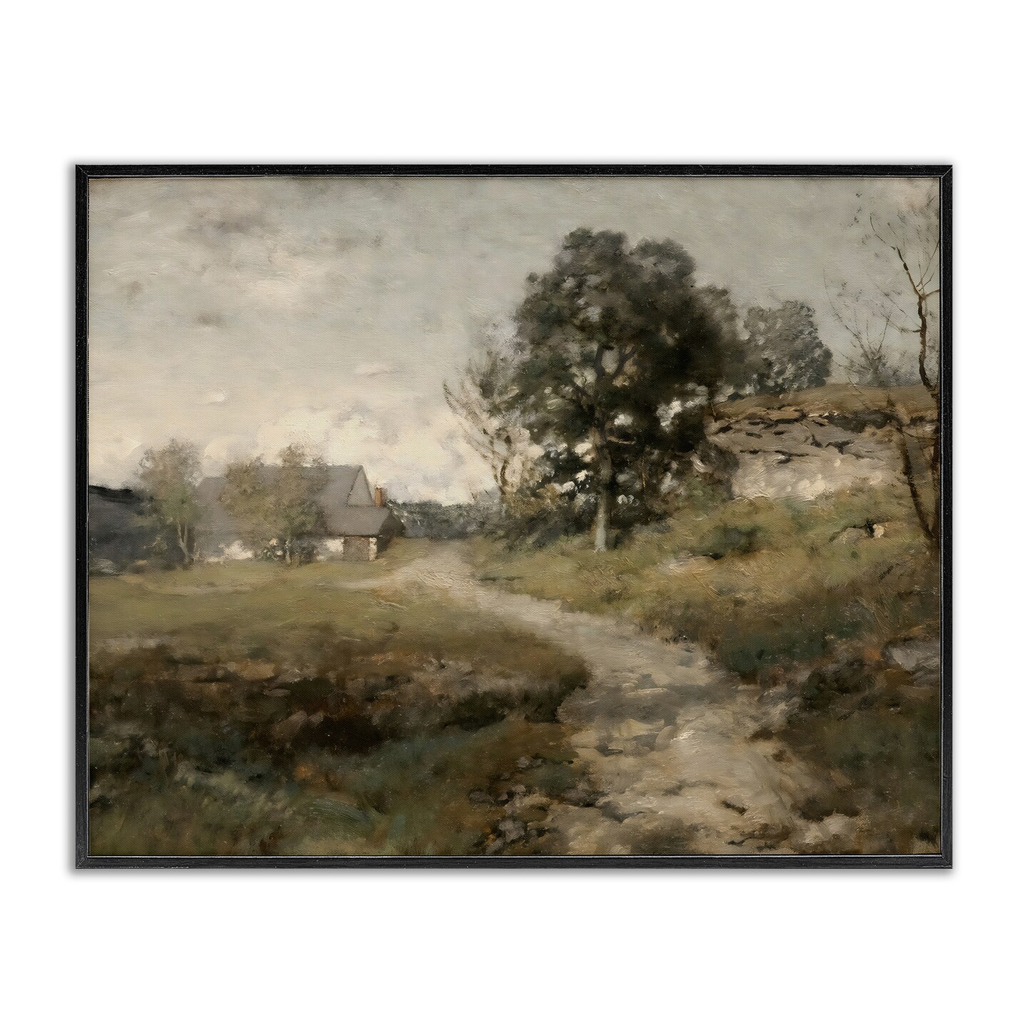 Stupell Industries Vintage Farmhouse Scenic Landscape Framed Giclee, design by Riley B