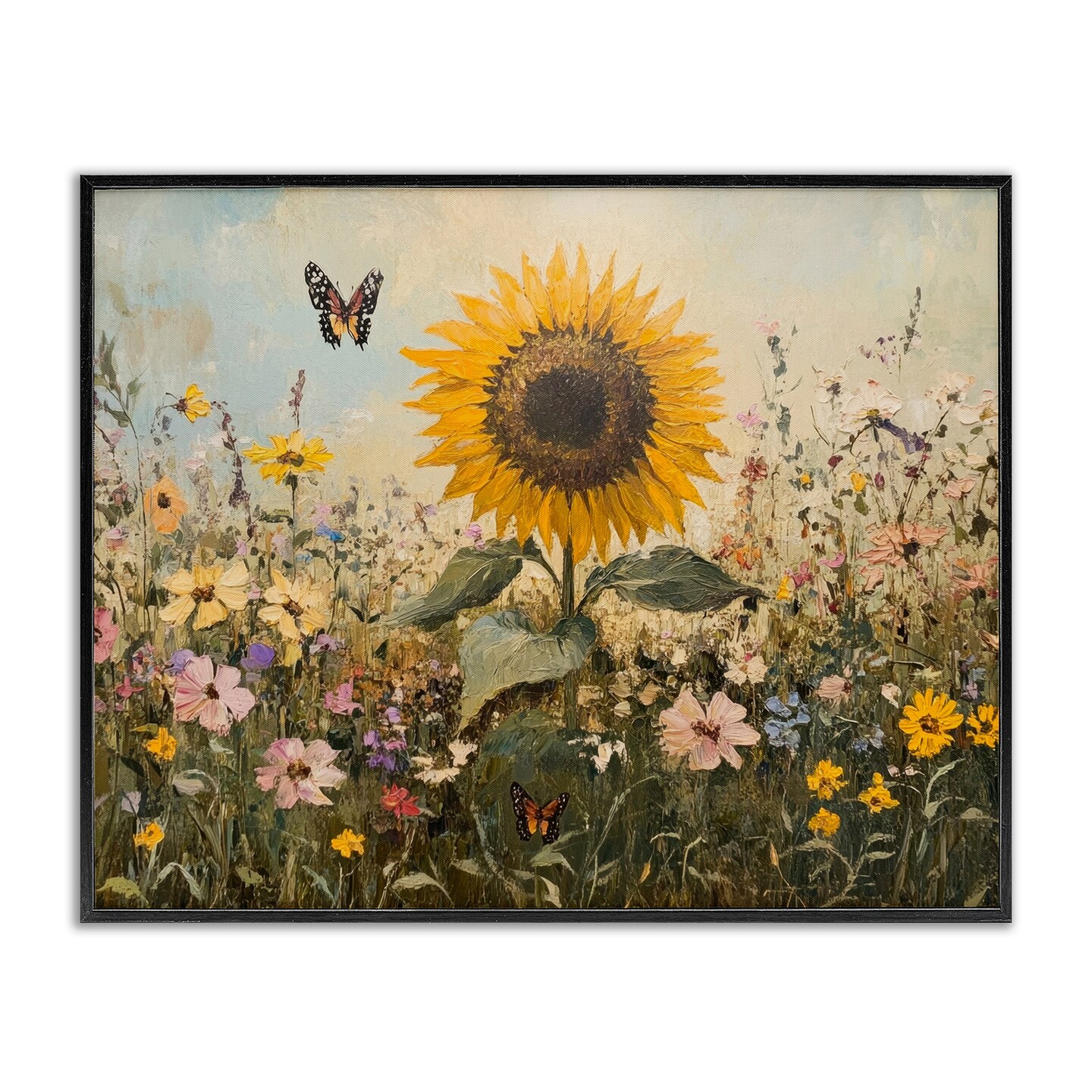 Stupell Industries Sunflower Wonder Summer Meadow Framed Giclee, design by Petal Prints Design