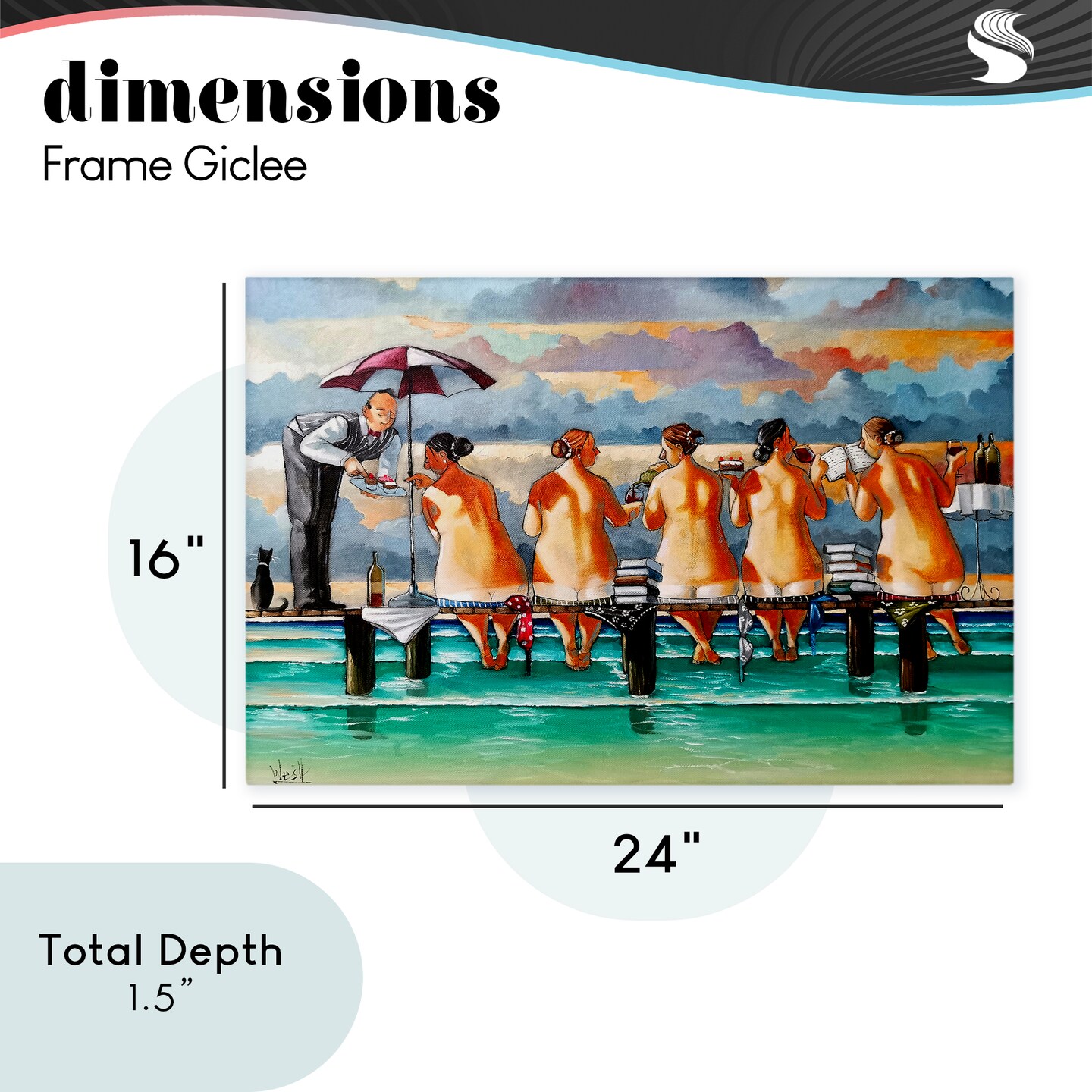 Stupell Industries The Book Club Beachgoers Canvas, design by Ronald West