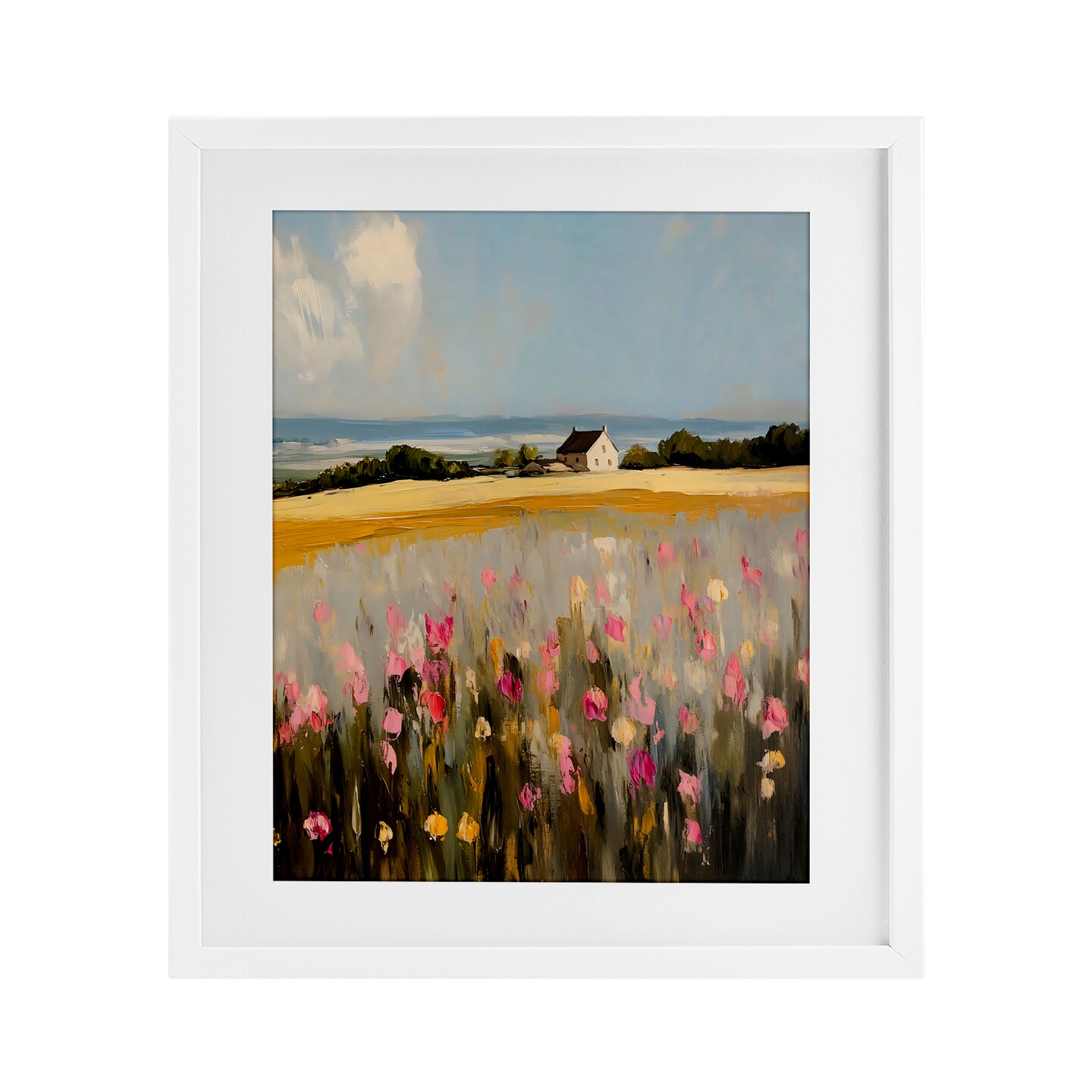 Stupell Industries Expressive Coastal Cottage Framed Print Under Glass, design by Franklyn Gregory
