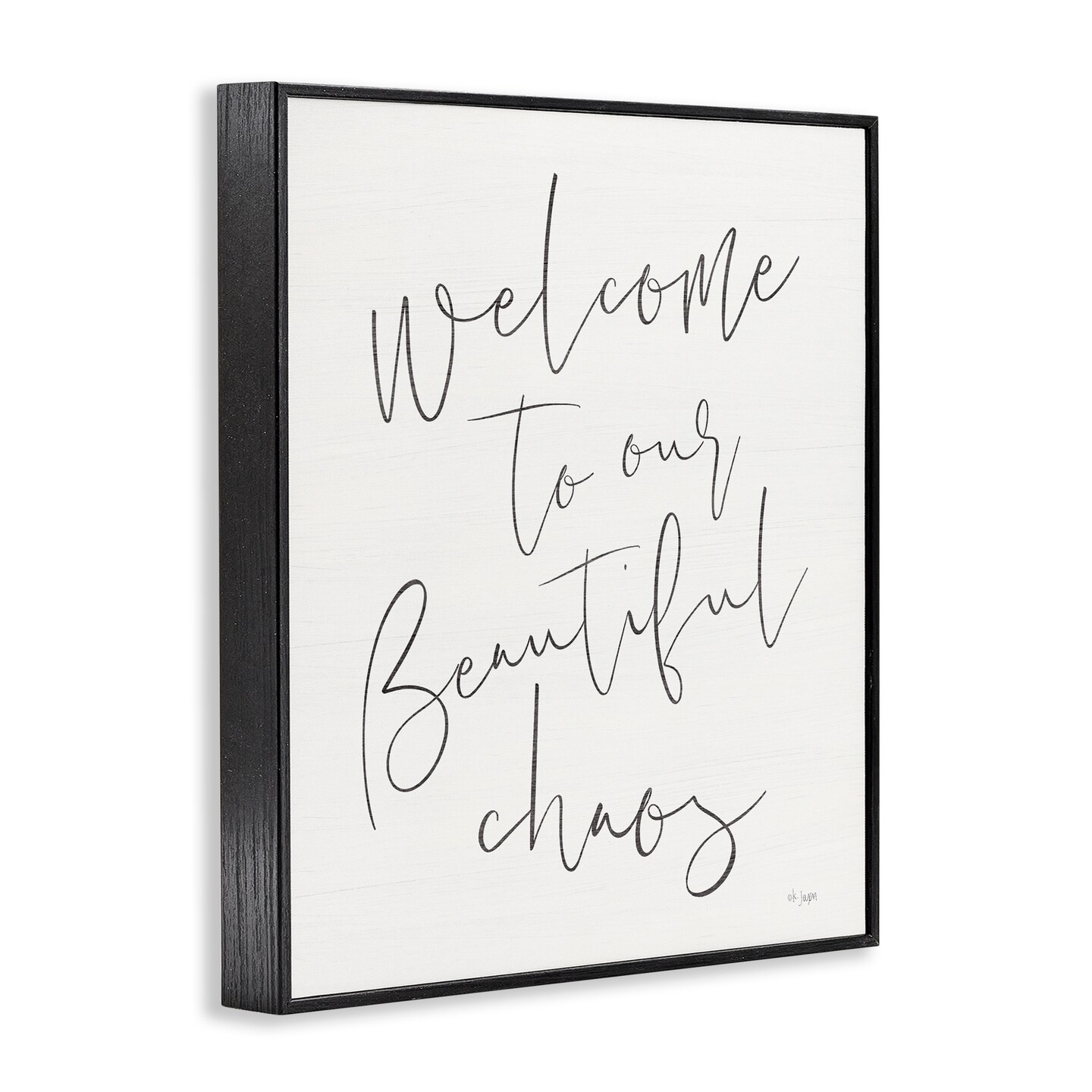 Stupell Industries Welcome to Beautiful Chaos Framed Giclee, design by Jaxn Blvd.