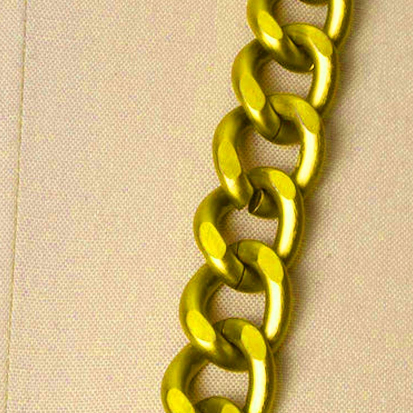 1 Yard 20mm Sleek Gold Heavy Duty Fashion Aluminum Metal Chain Trim for Jewelry Costume and Bag Straps