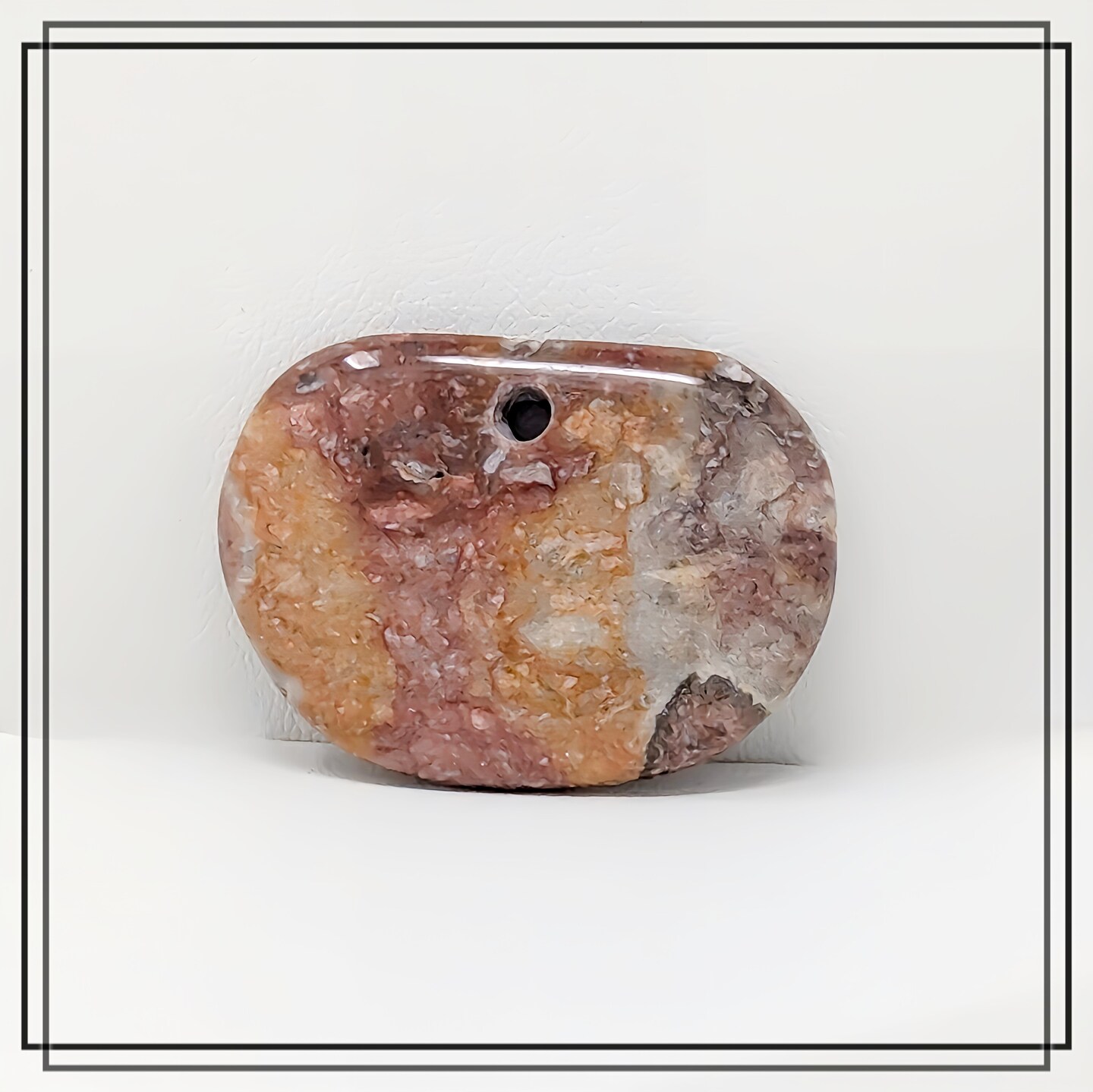 Colorful Jasper Focal Gemstone - Hand Shaped and Polished - One of