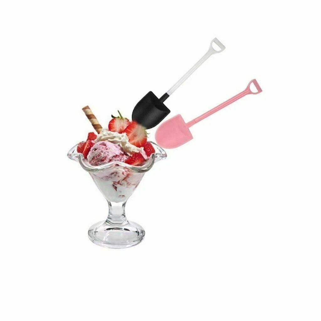 100 Pcs Mini Ice Cream Shovel Spoons Pudding Cake Party Disposable