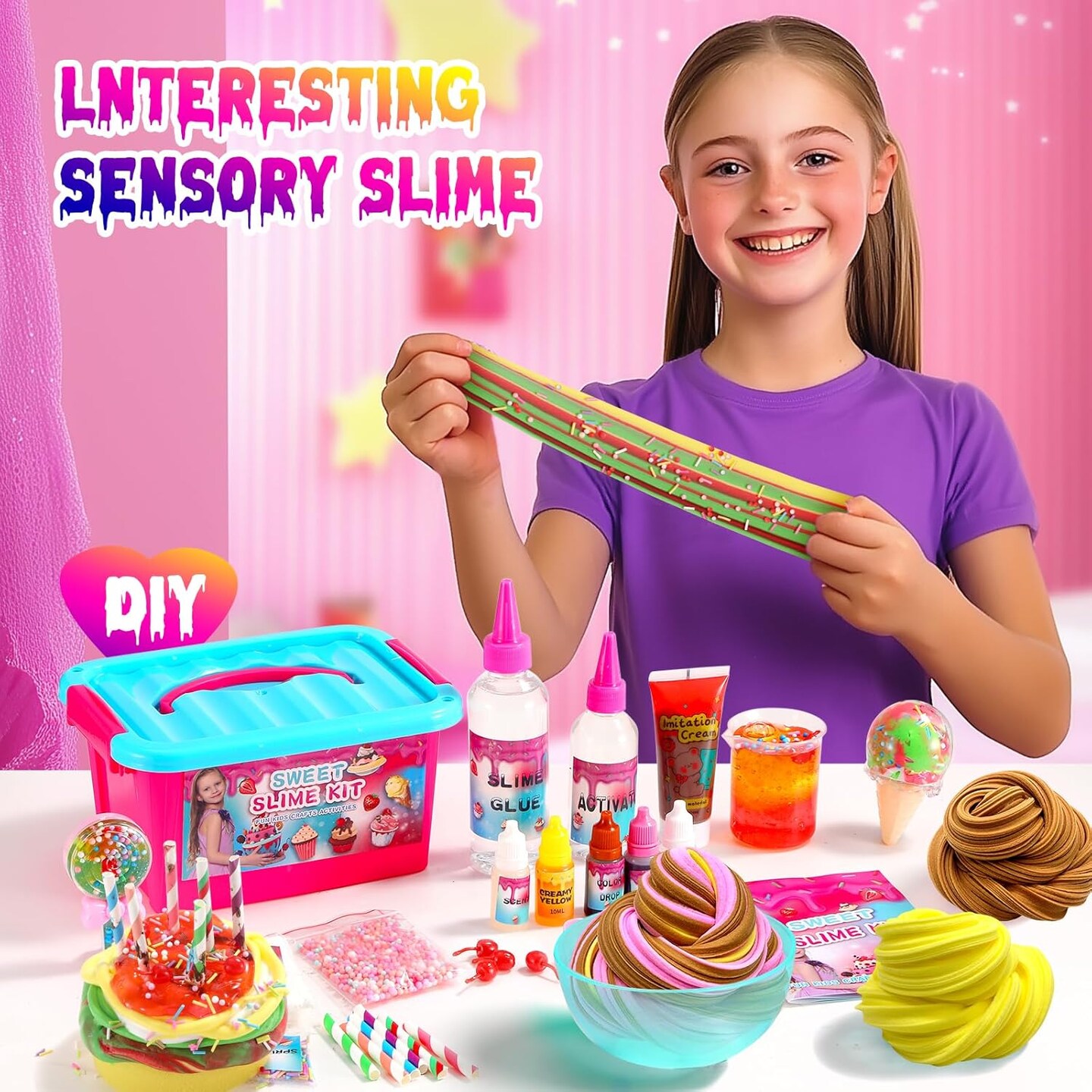 DIY Slime Making Set with Containers