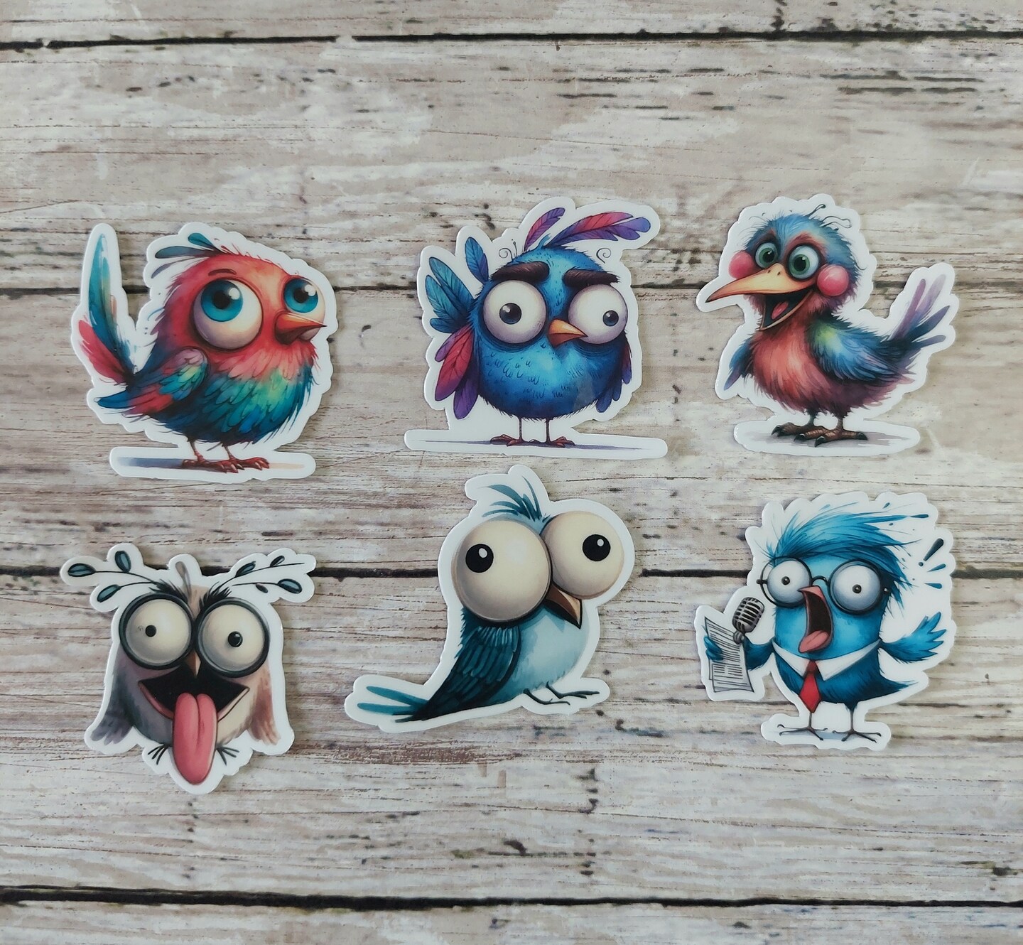 Garden Bird Stickers For Children, Kids, Toddlers, Adults - Scrapbook Craft Decorating Activities And Party Bag Filler Favours - Fun Cool Cute Sticker Pack For Boys Girls