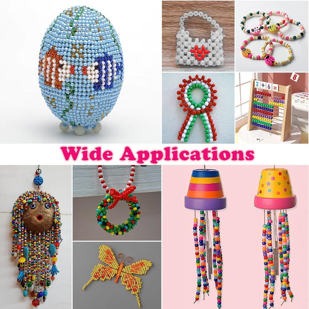 QPIXVB 1100pcs Pony Beads,Craft Beads,Hair Beads,Purple Beads for Bracelets,Christmas Beads,Small Bulk Beads,Beads &#x26; Bead Assortments,Bracelet Beads,Kandi Bracelet,Cuentas Para Pulseras