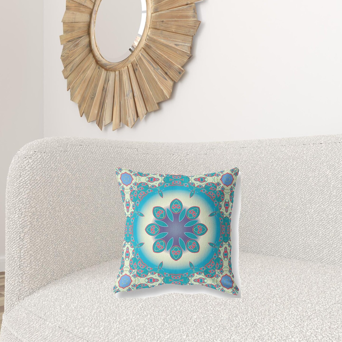 Edge Collections - 18" x 18" - Multicolor - Colorful Geometric Throw Pillow - 1 Piece