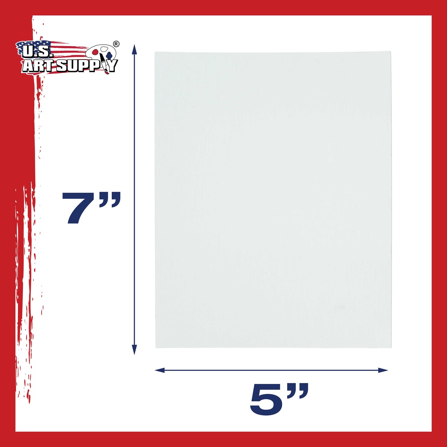 5 X 7 Inch Professional Art Canvas Board Panels 96 Pack - 8 Ounce Heavyweight Cotton Acid Free Canvases for Painting Acrylics and Watercolor (1 Case of 96 Single Canvas Painting Panels)