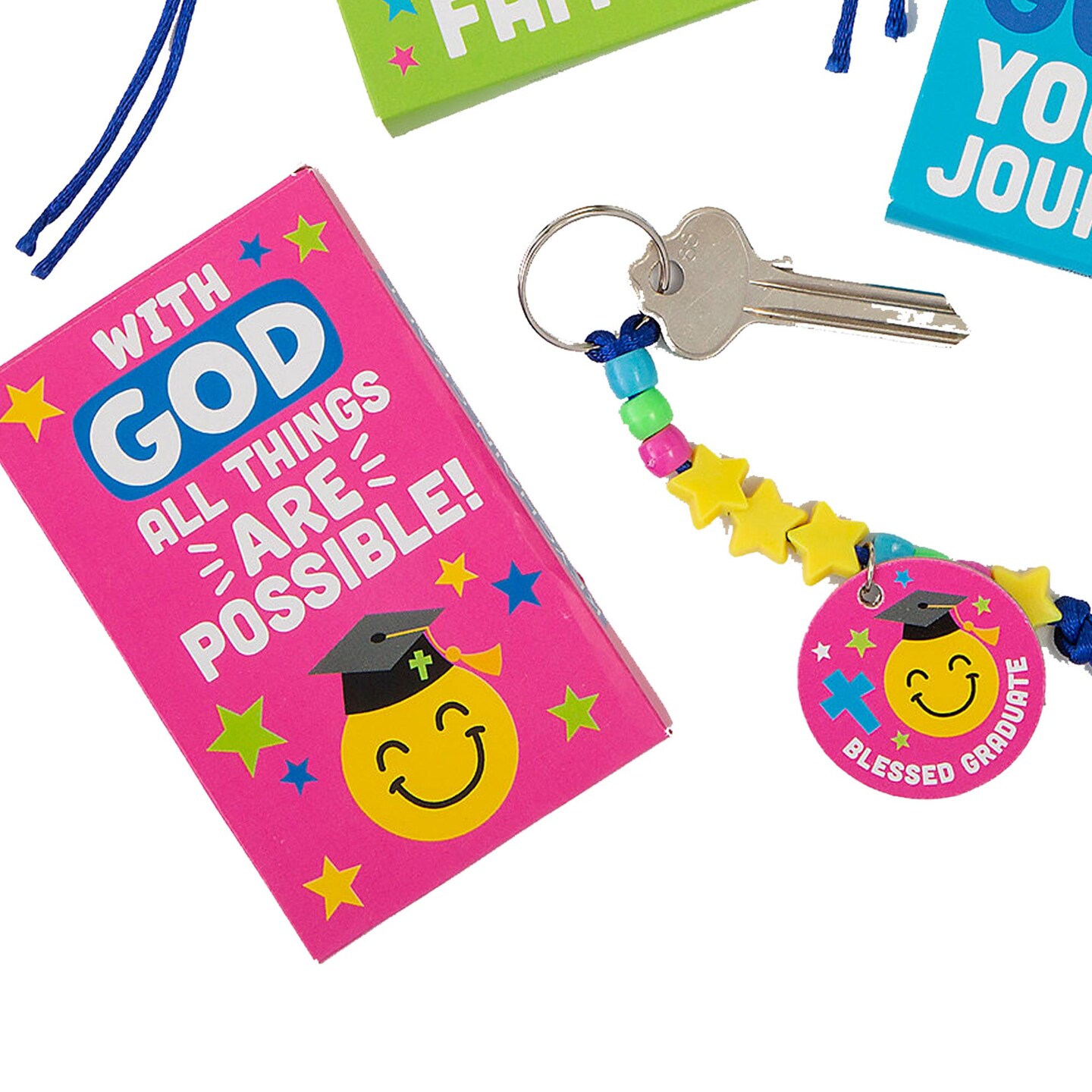 Blessed Graduate Kids&#x2019; Keychain Craft Kit 12 Pack